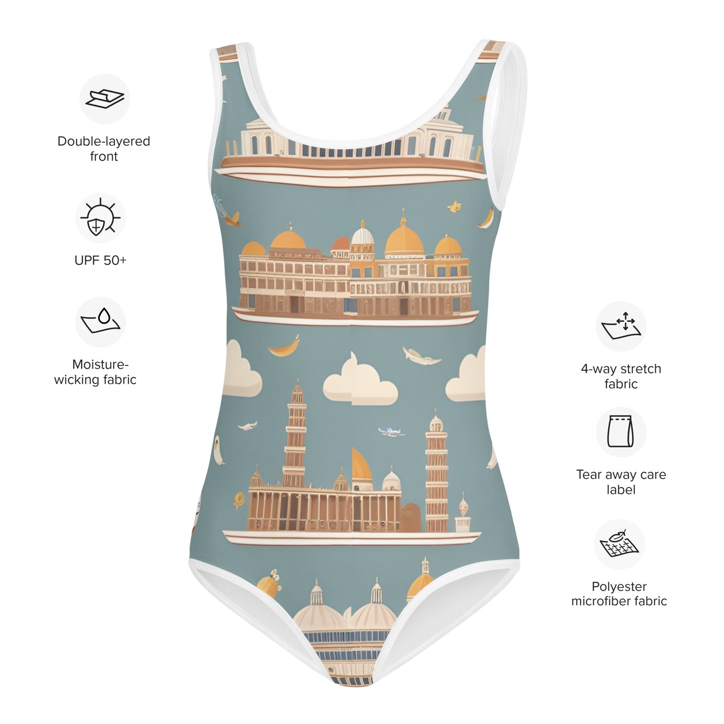 All-Over Print Kids Swimsuit