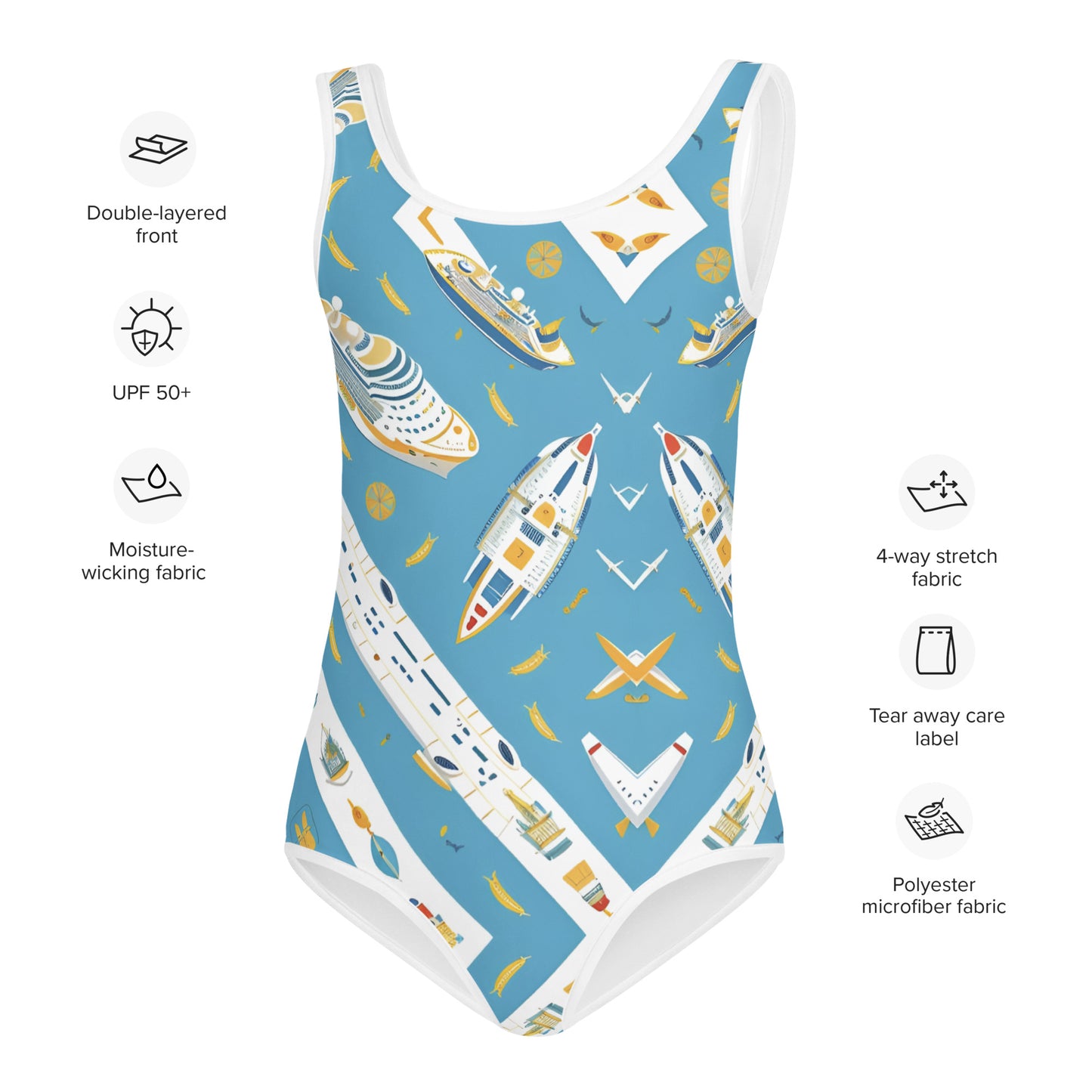 All-Over Print Kids Swimsuit