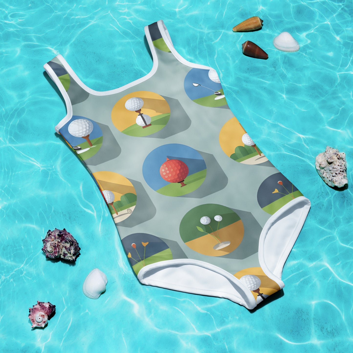 All-Over Print Kids Swimsuit