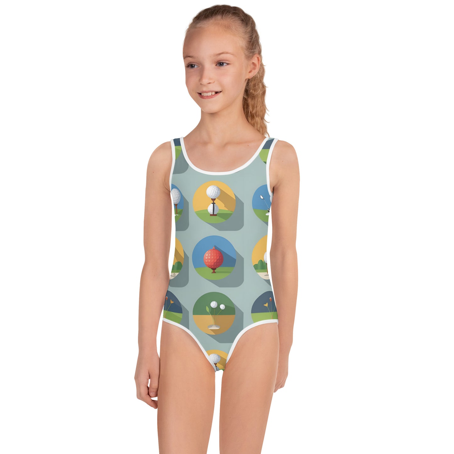 All-Over Print Kids Swimsuit