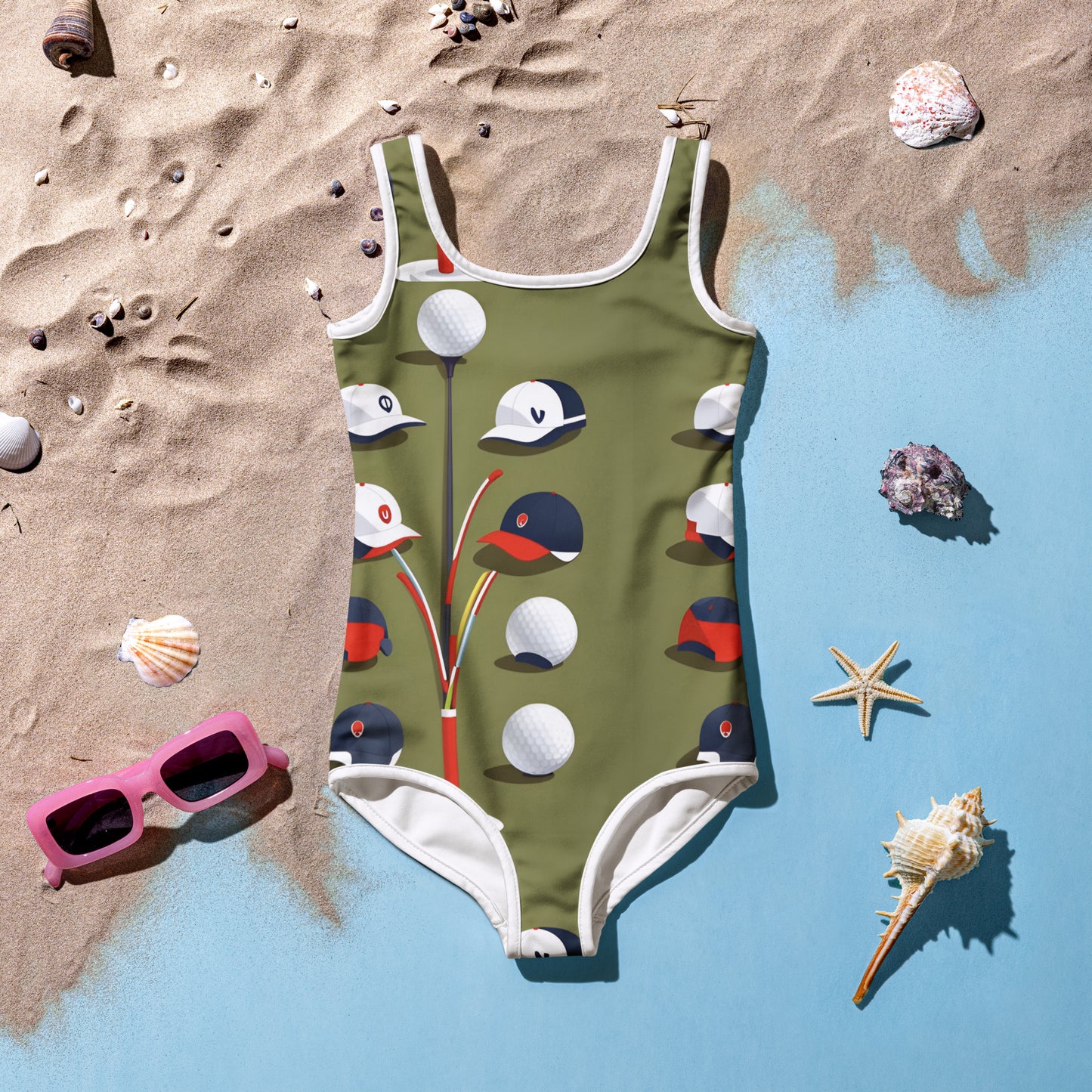 All-Over Print Kids Swimsuit