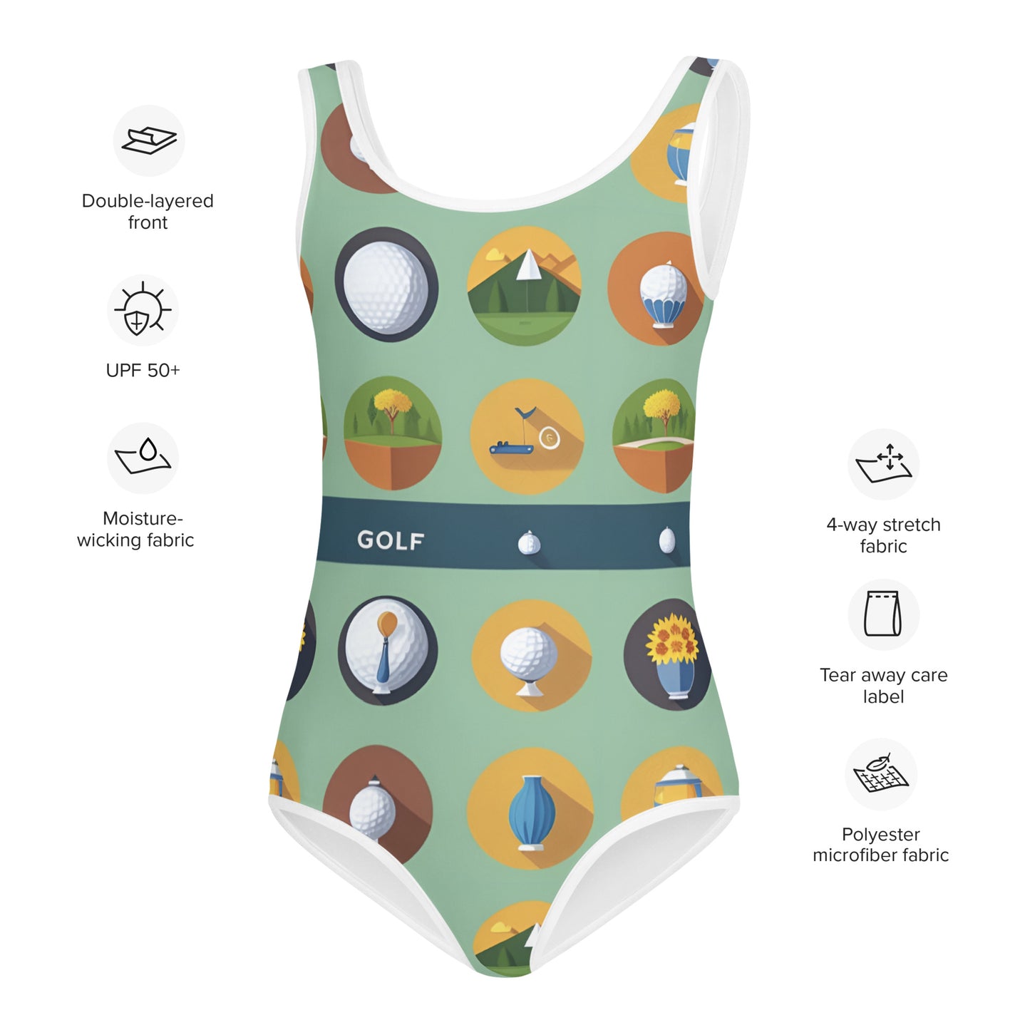 All-Over Print Kids Swimsuit