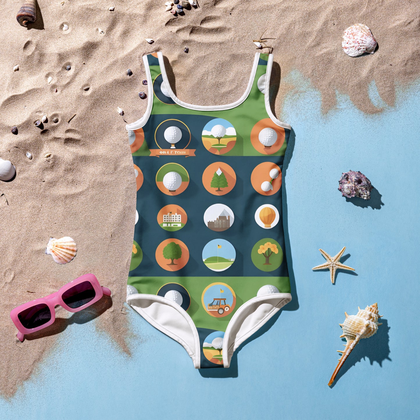 All-Over Print Kids Swimsuit