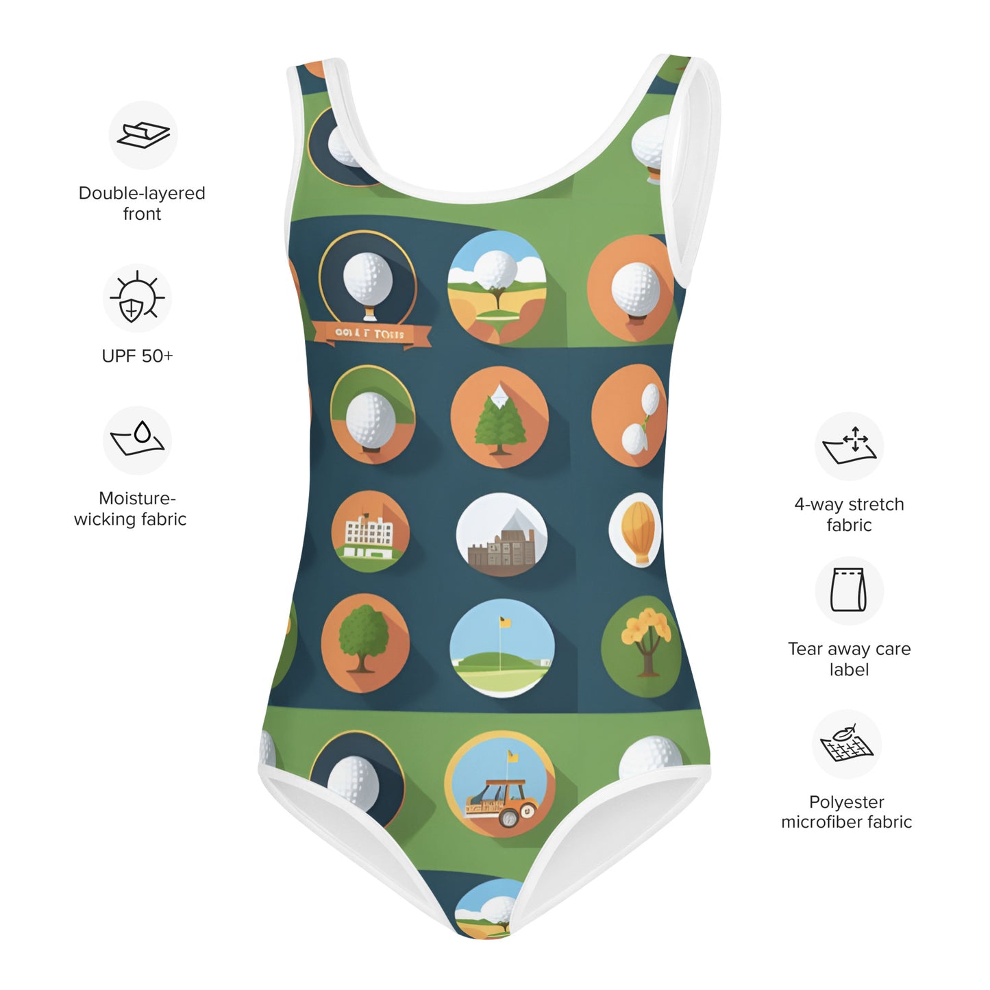 All-Over Print Kids Swimsuit