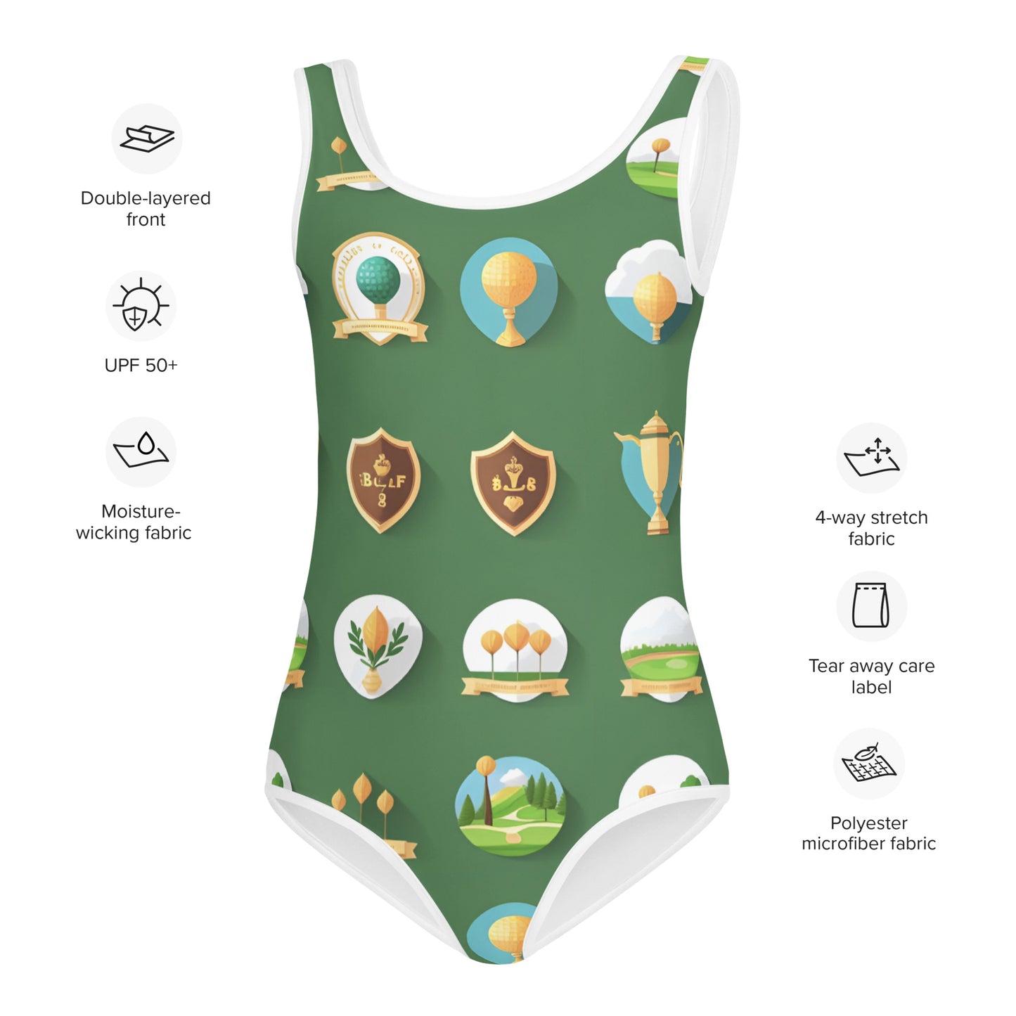 All-Over Print Kids Swimsuit