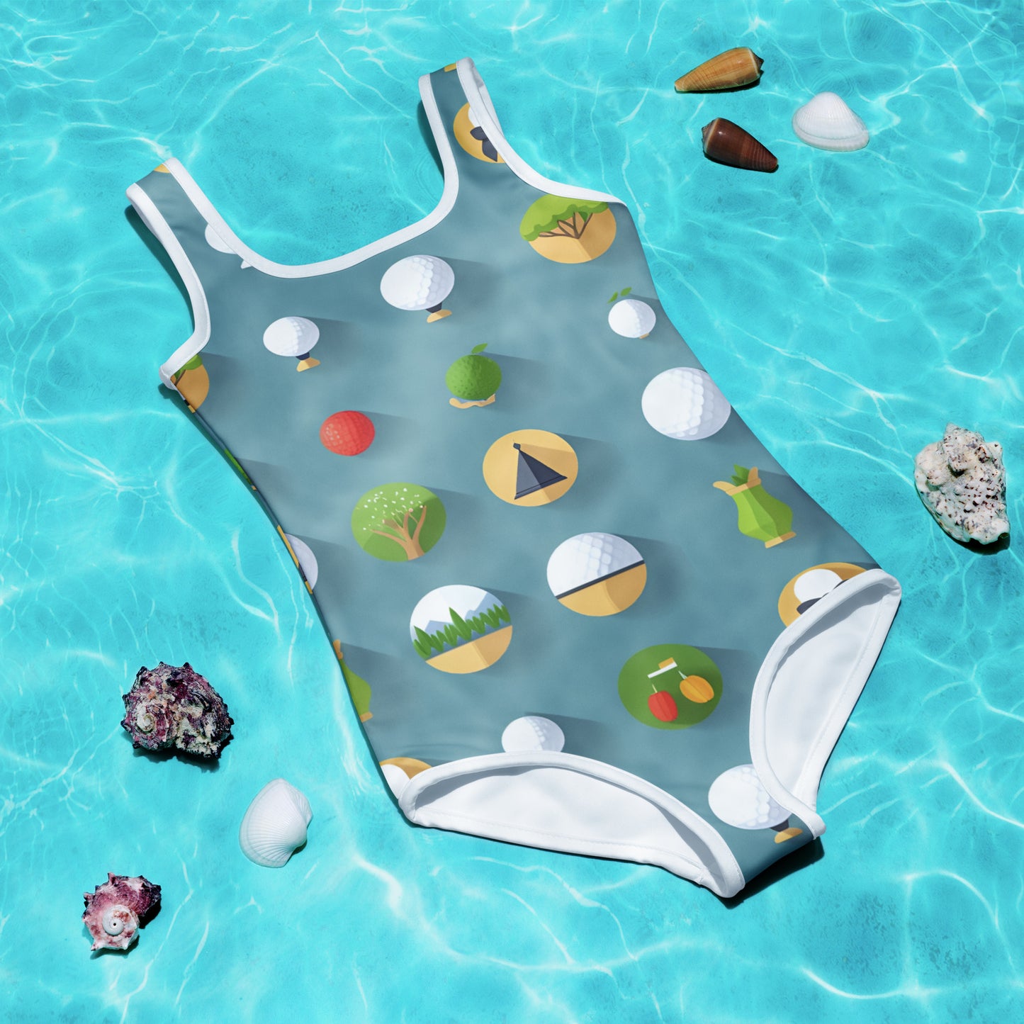 All-Over Print Kids Swimsuit