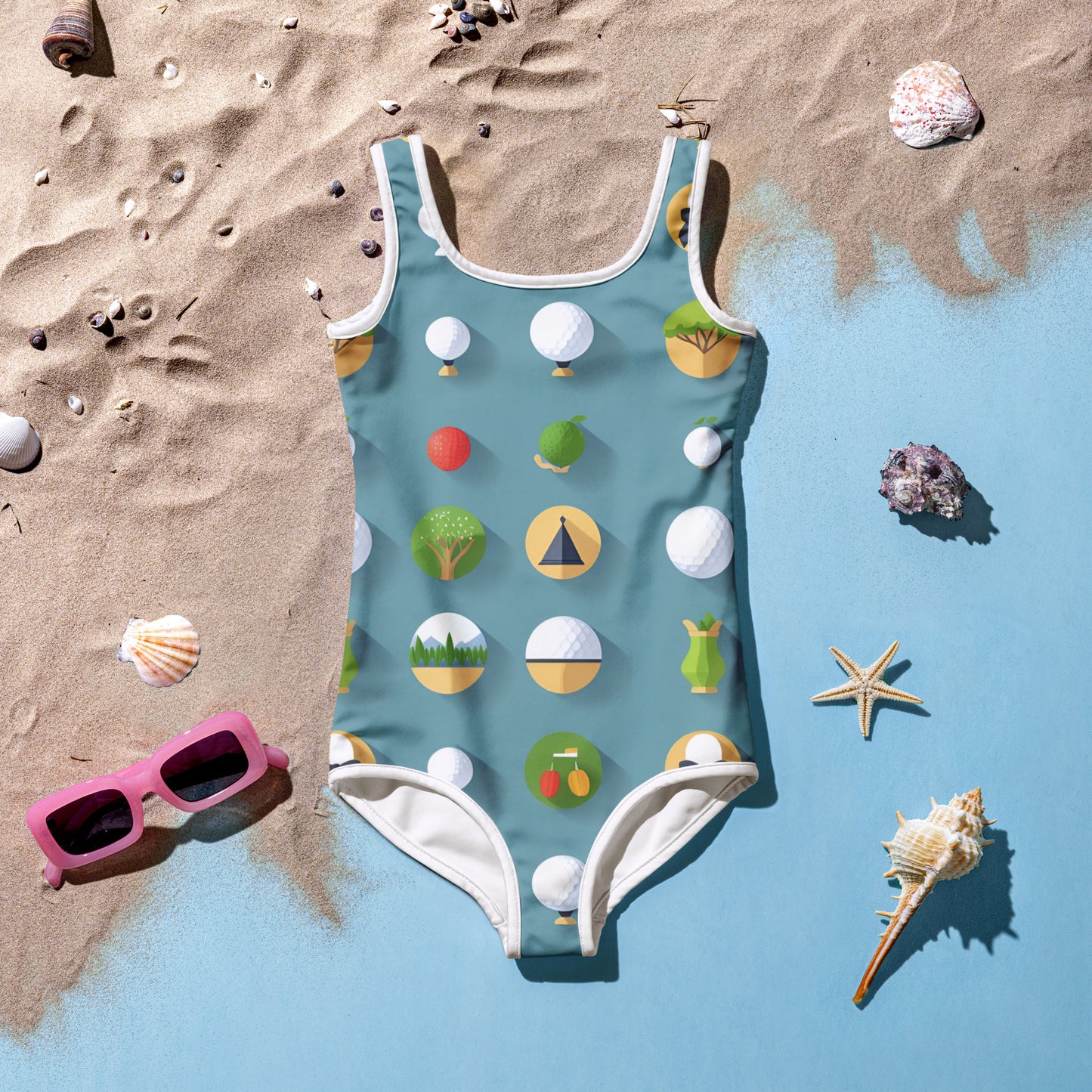 All-Over Print Kids Swimsuit