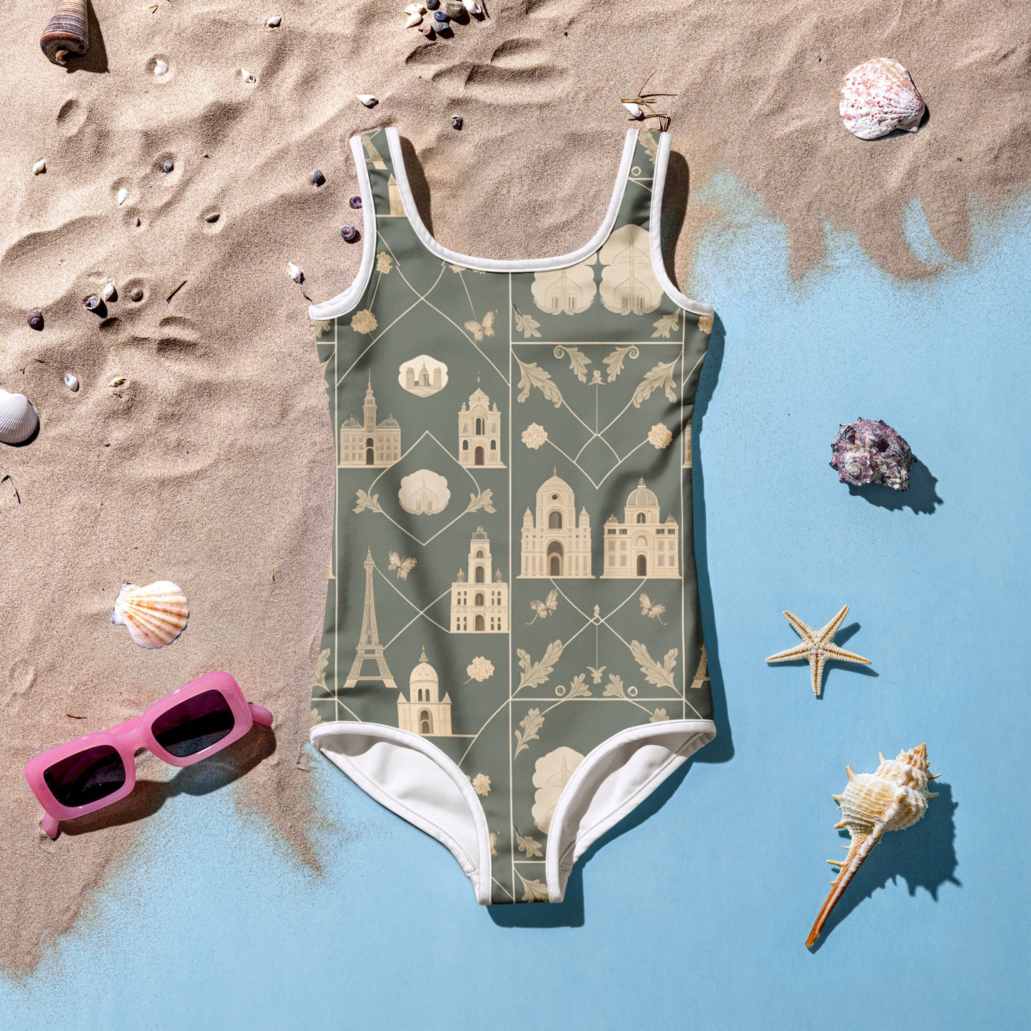 All-Over Print Kids Swimsuit