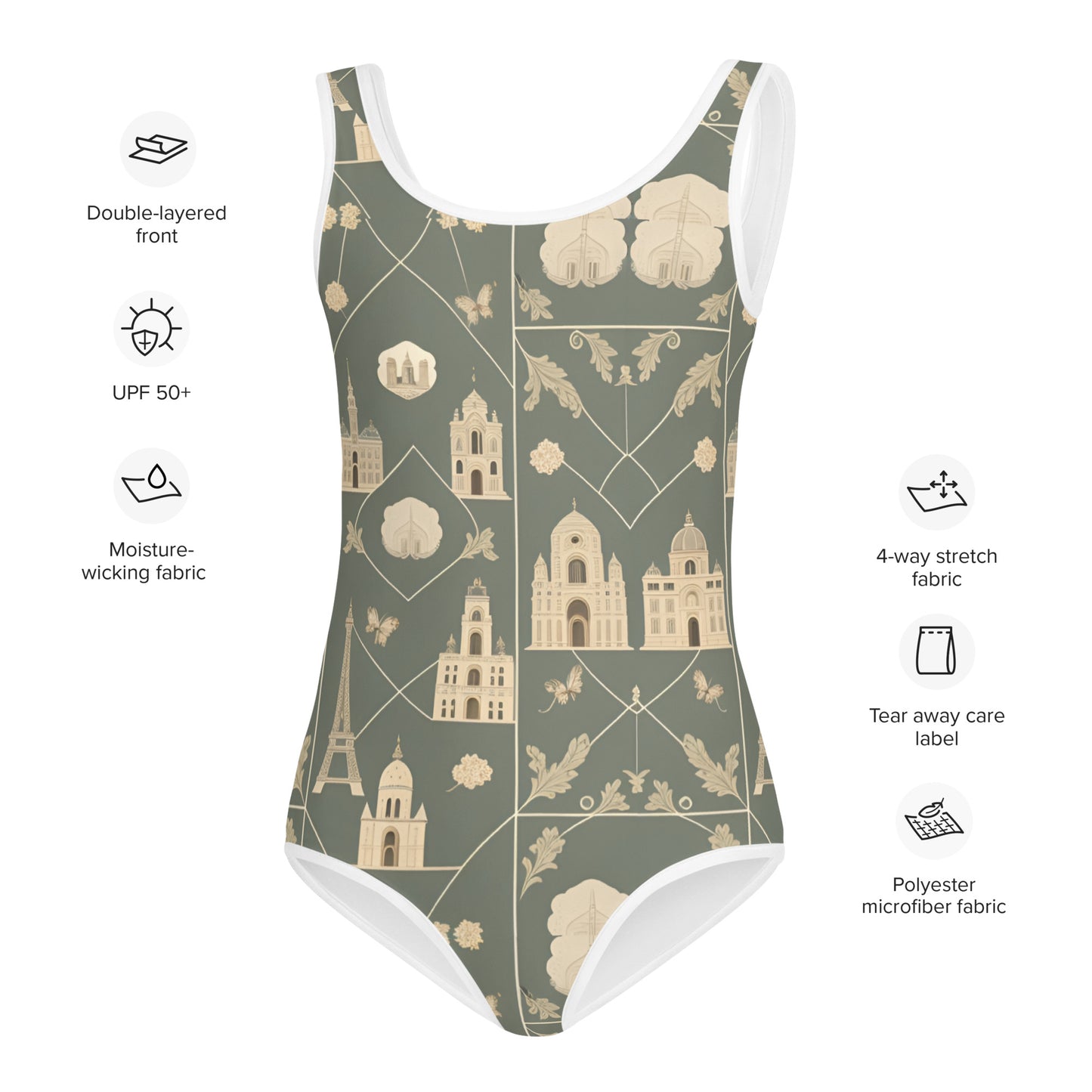 All-Over Print Kids Swimsuit