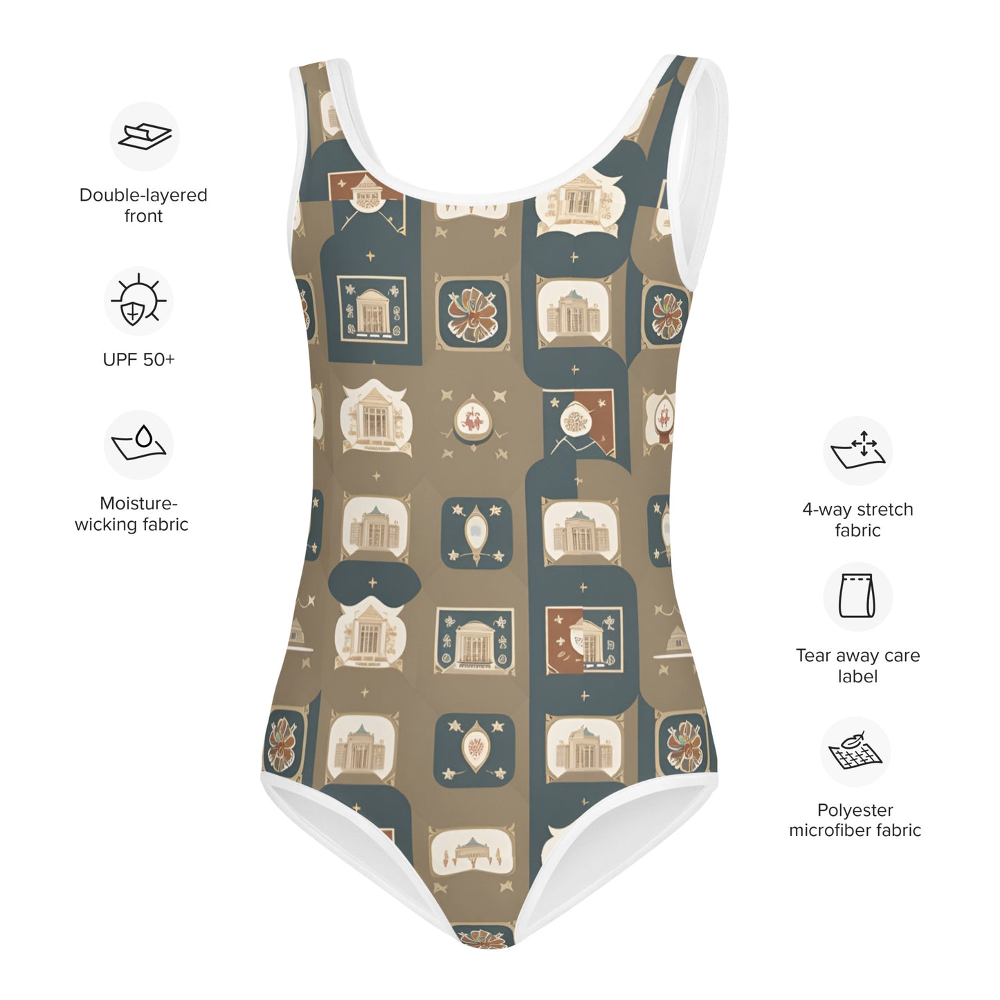 All-Over Print Kids Swimsuit