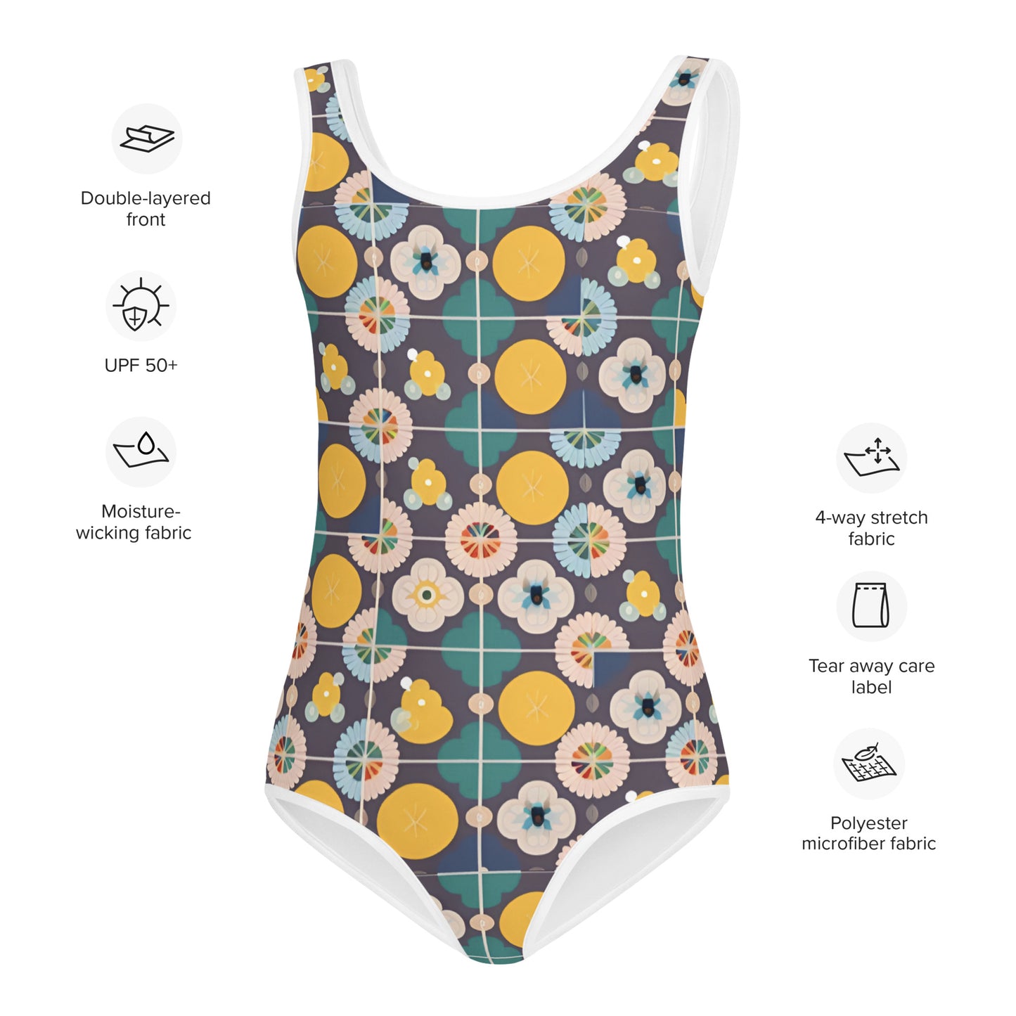 All-Over Print Kids Swimsuit