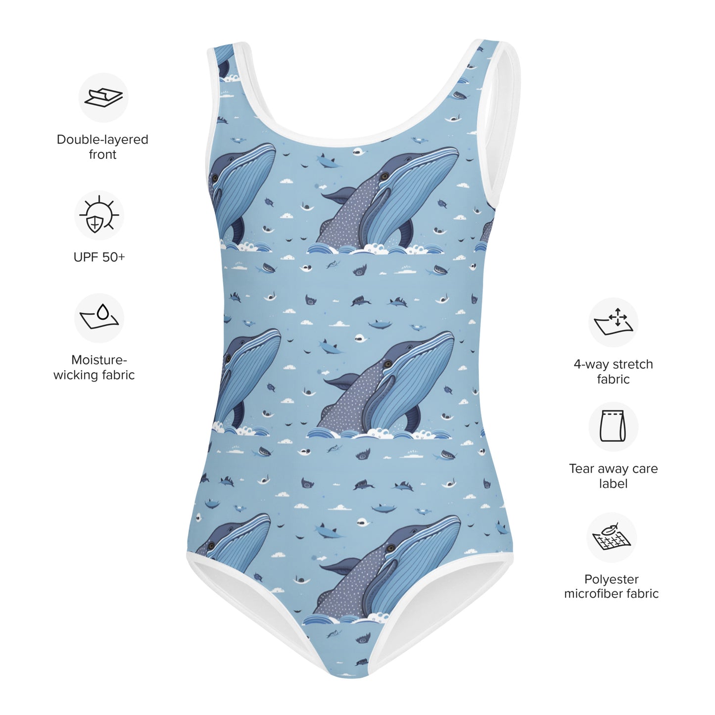 All-Over Print Kids Swimsuit