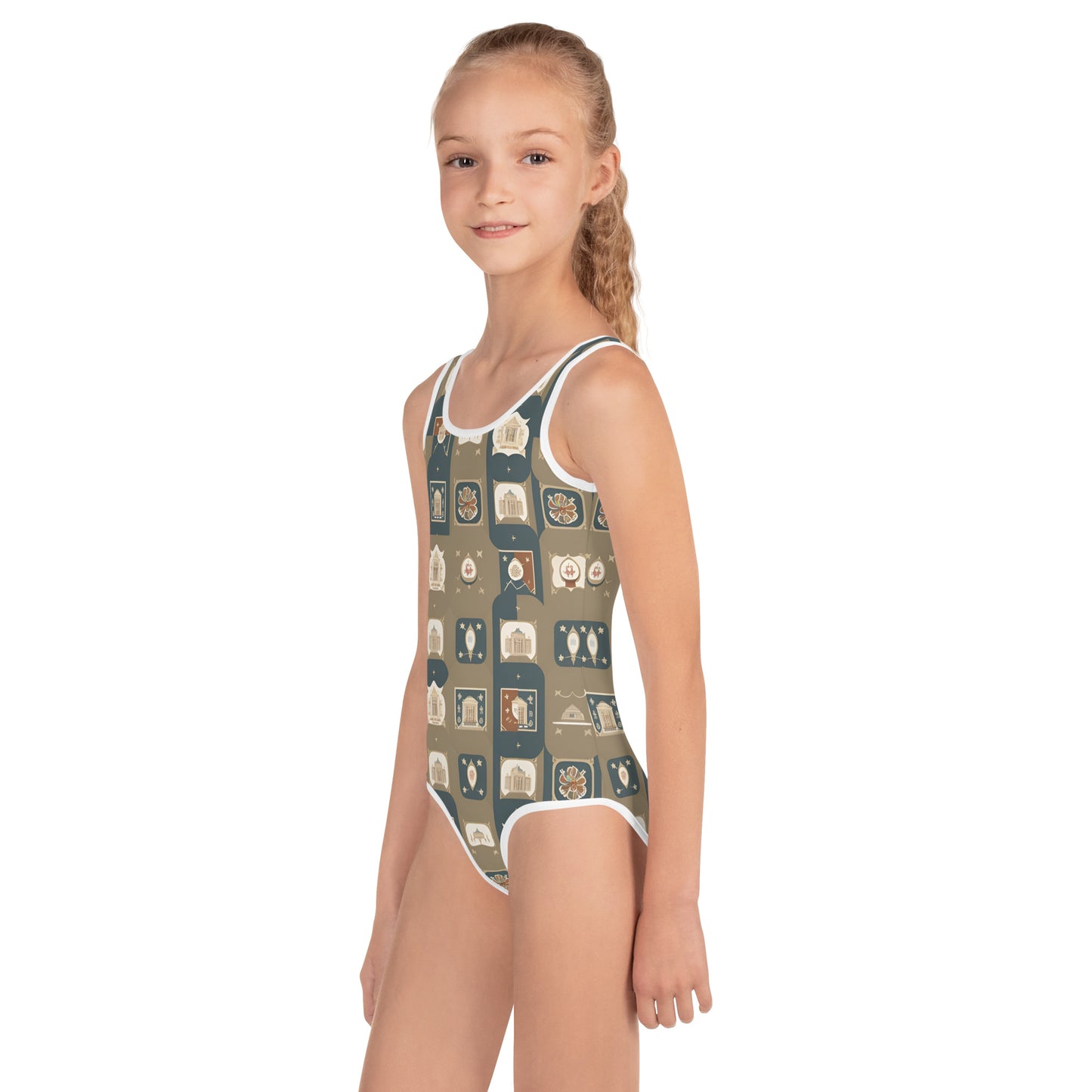 All-Over Print Kids Swimsuit