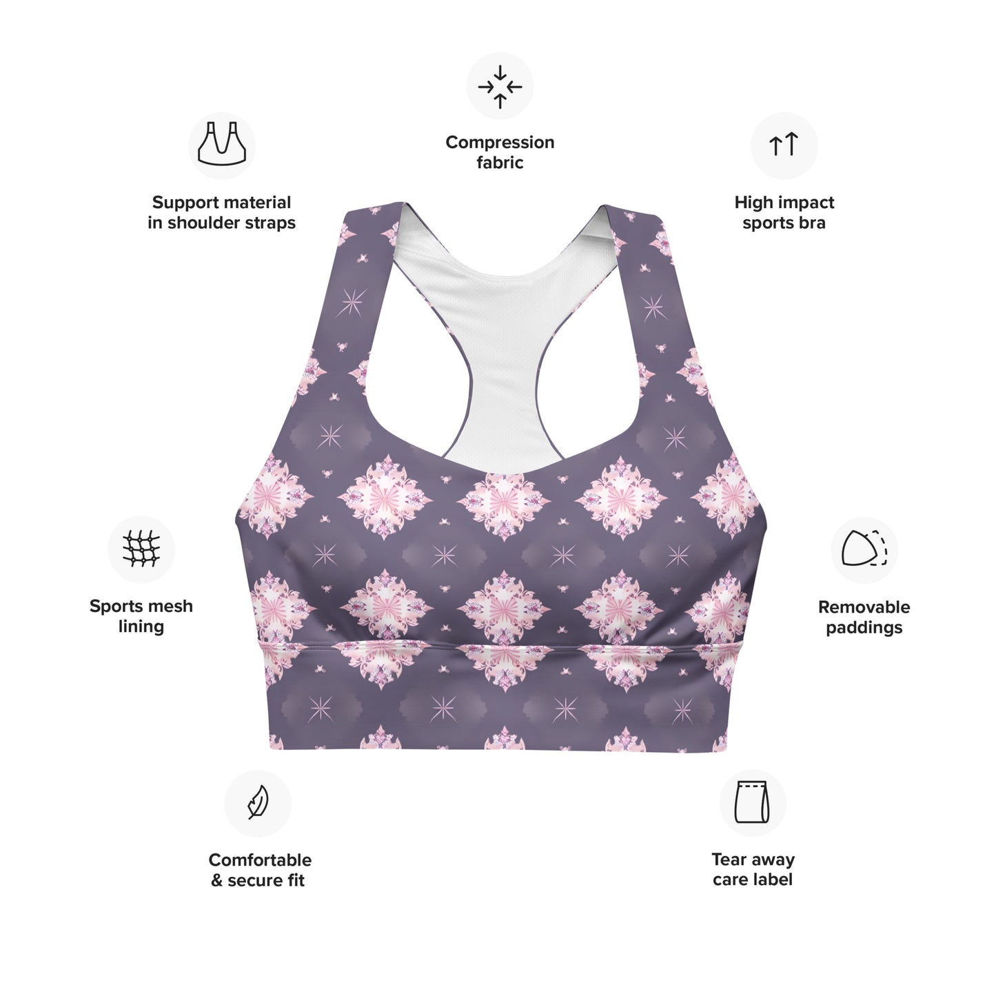 Longline sports bra