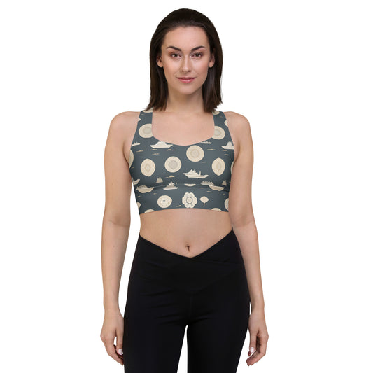 Longline sports bra