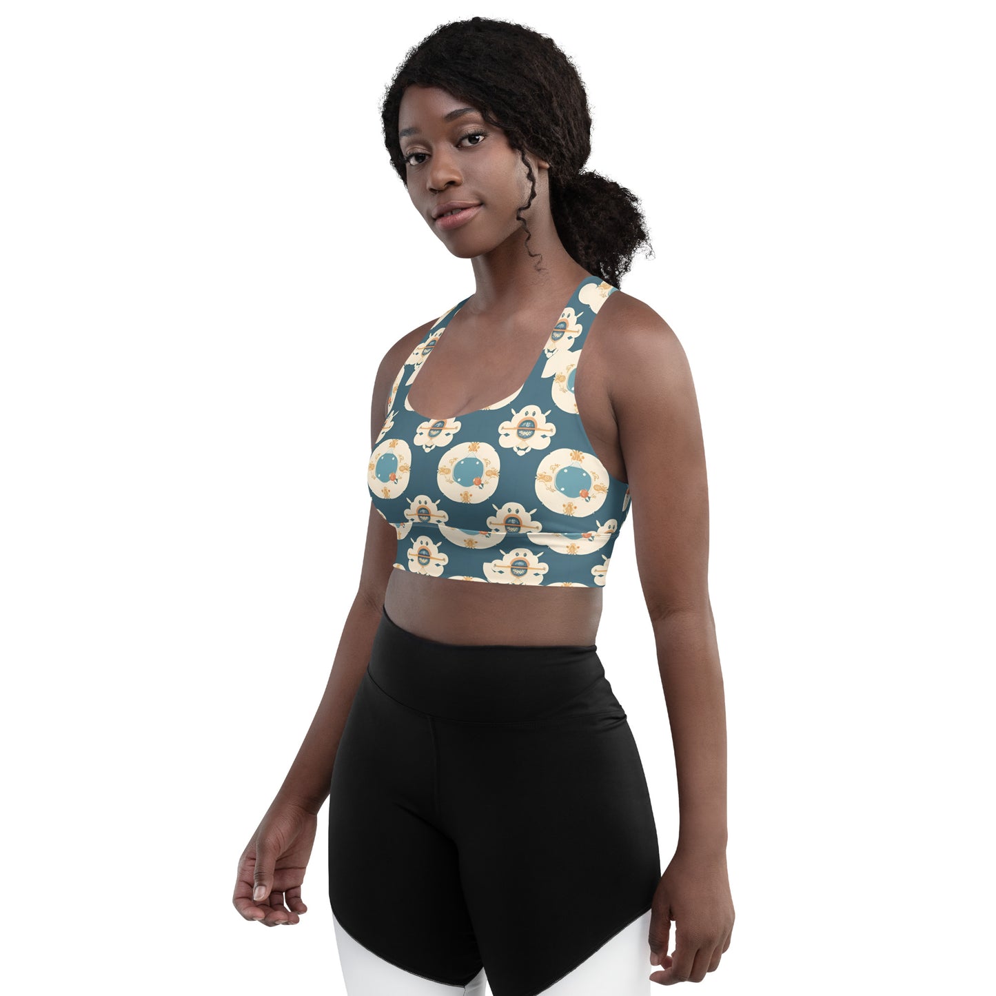 Longline sports bra