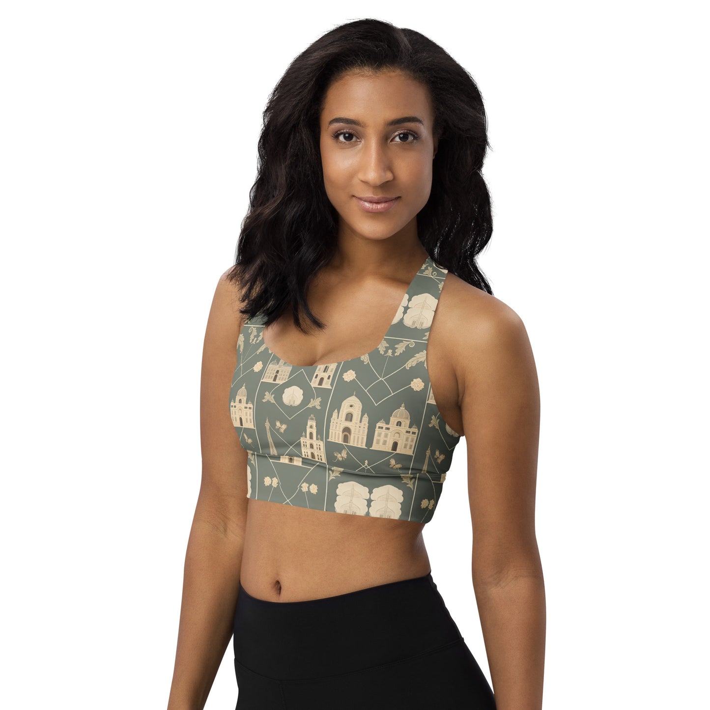 Longline sports bra