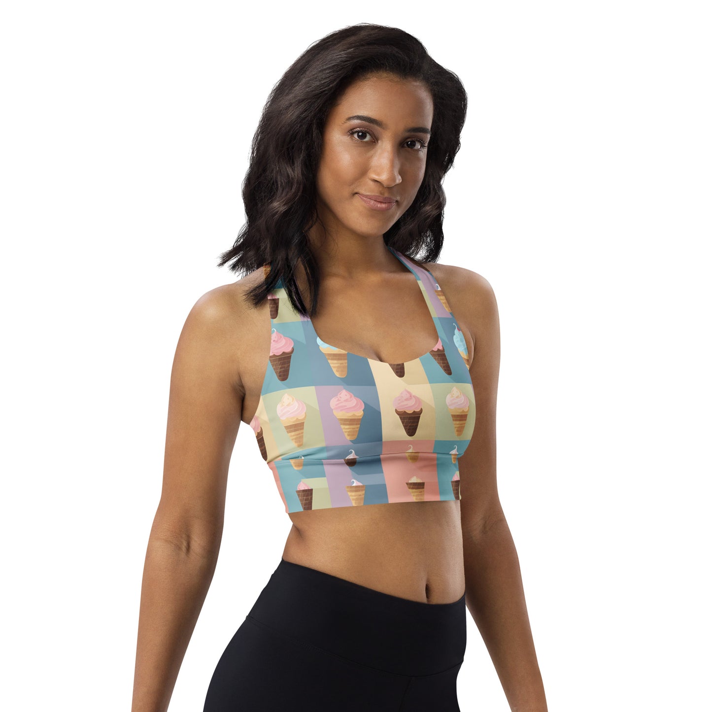 Longline sports bra