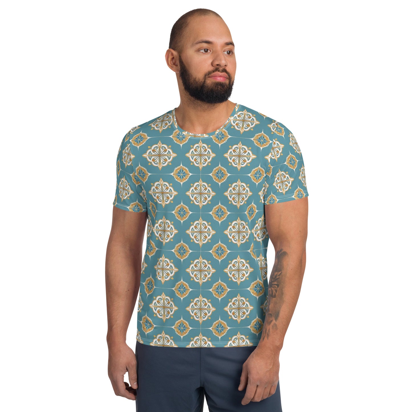 All-Over Print Men's Athletic T-shirt