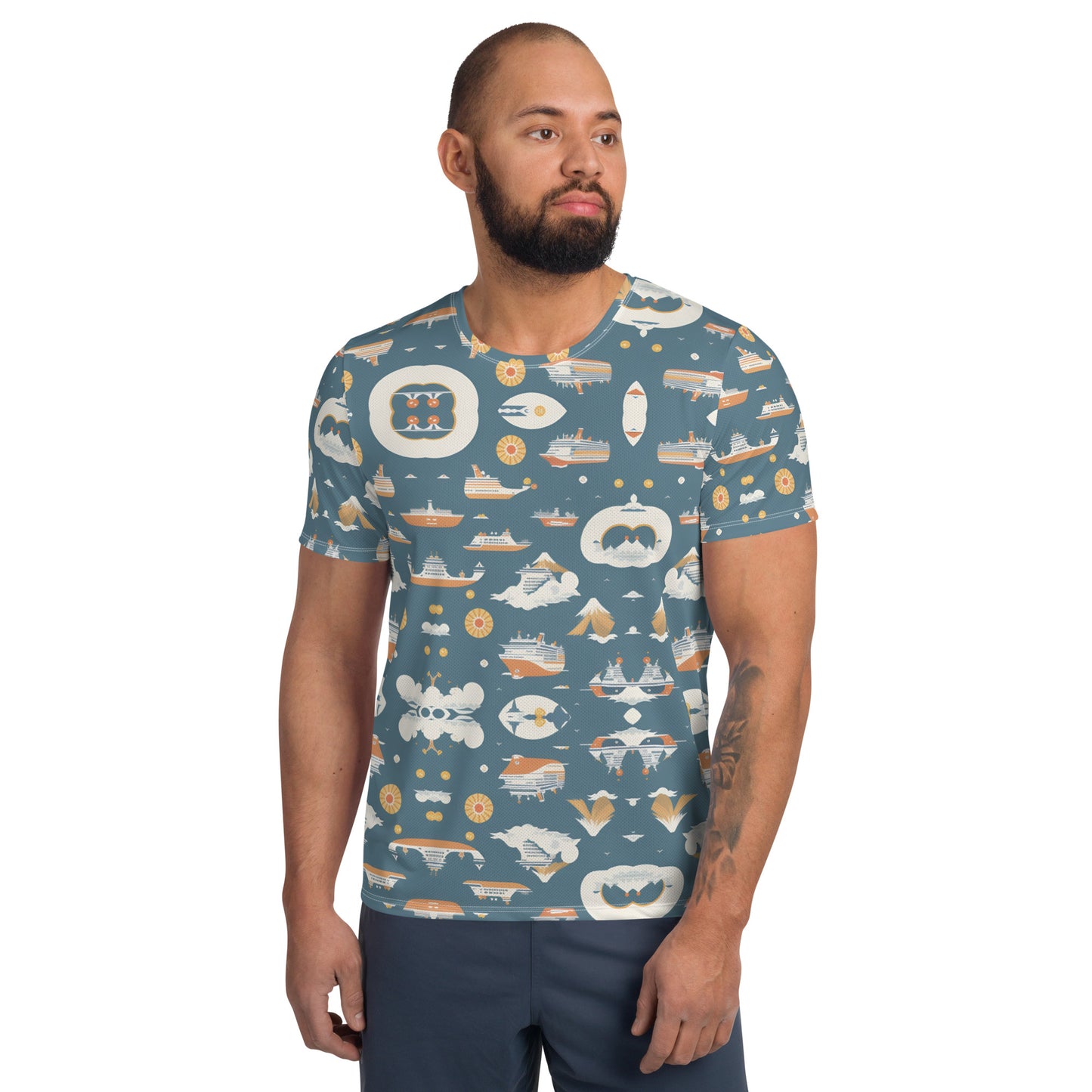 All-Over Print Men's Athletic T-shirt