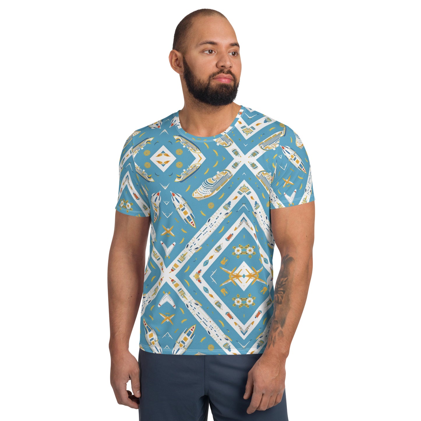 All-Over Print Men's Athletic T-shirt