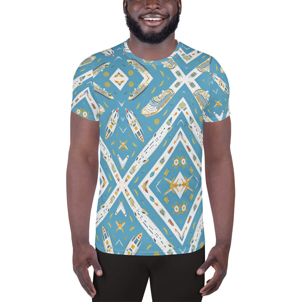 All-Over Print Men's Athletic T-shirt