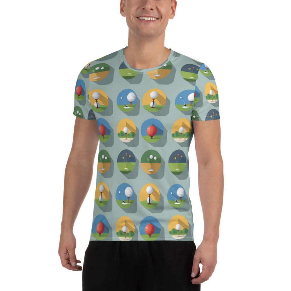 All-Over Print Men's Athletic T-shirt