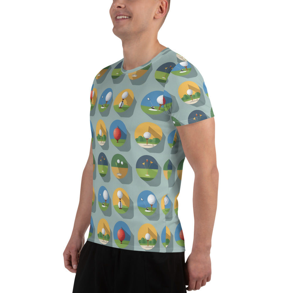 All-Over Print Men's Athletic T-shirt