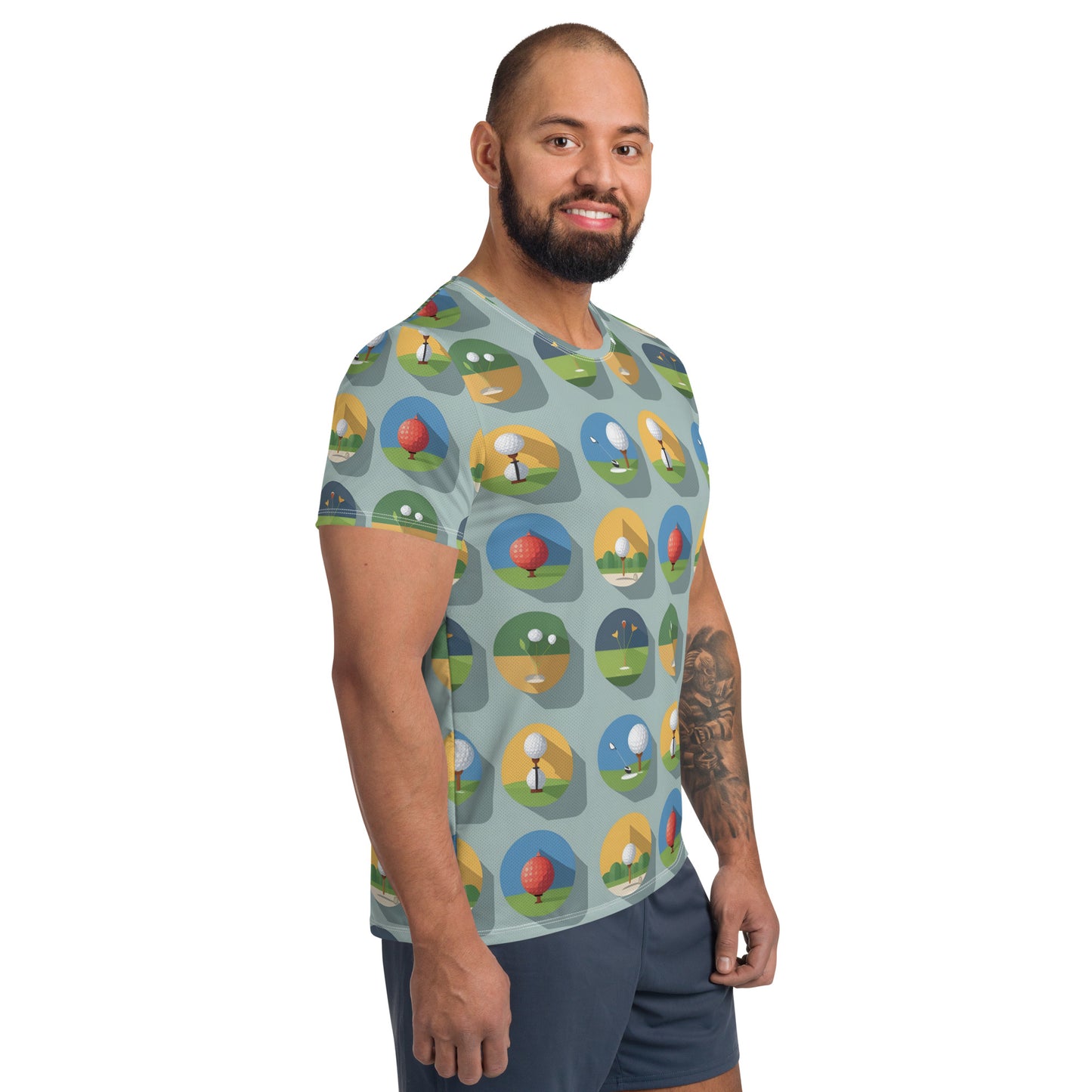 All-Over Print Men's Athletic T-shirt