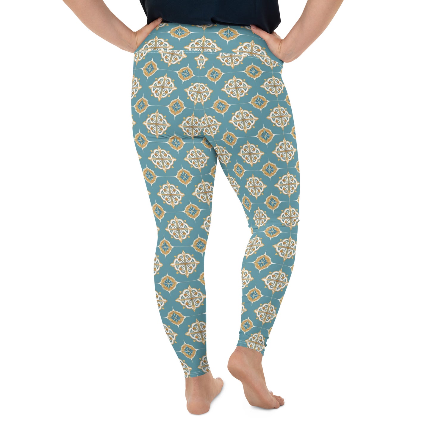 All-Over Print Plus Size Leggings