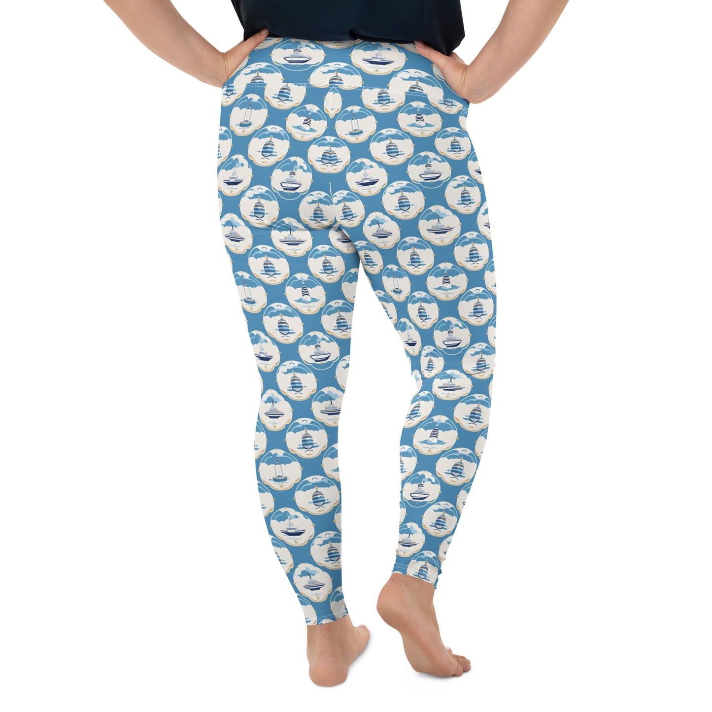 All-Over Print Plus Size Leggings