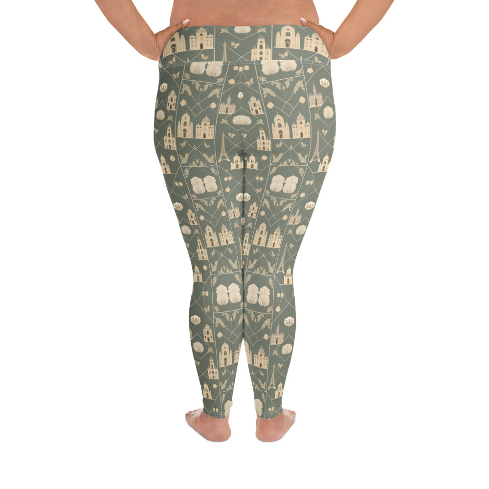 All-Over Print Plus Size Leggings