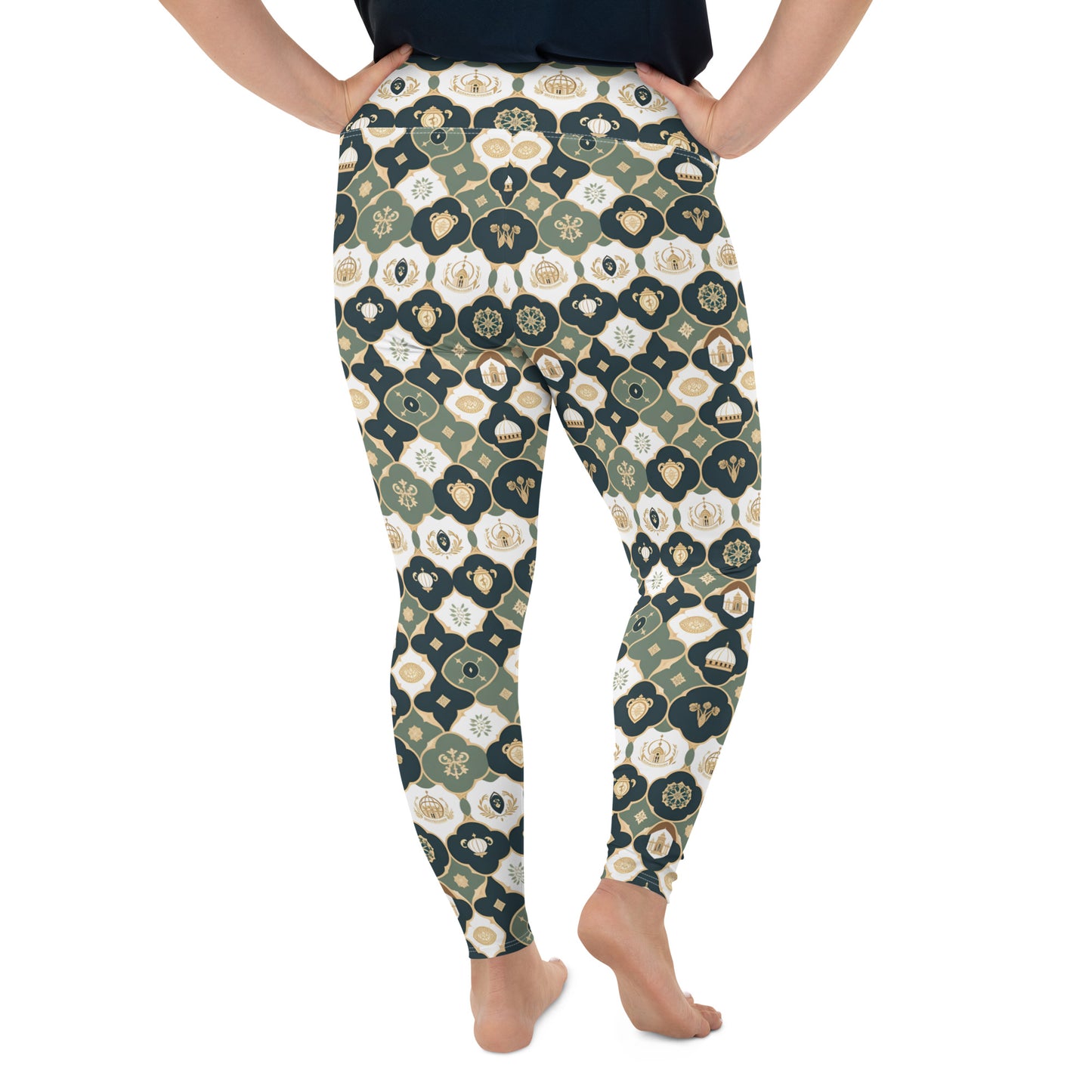 All-Over Print Plus Size Leggings