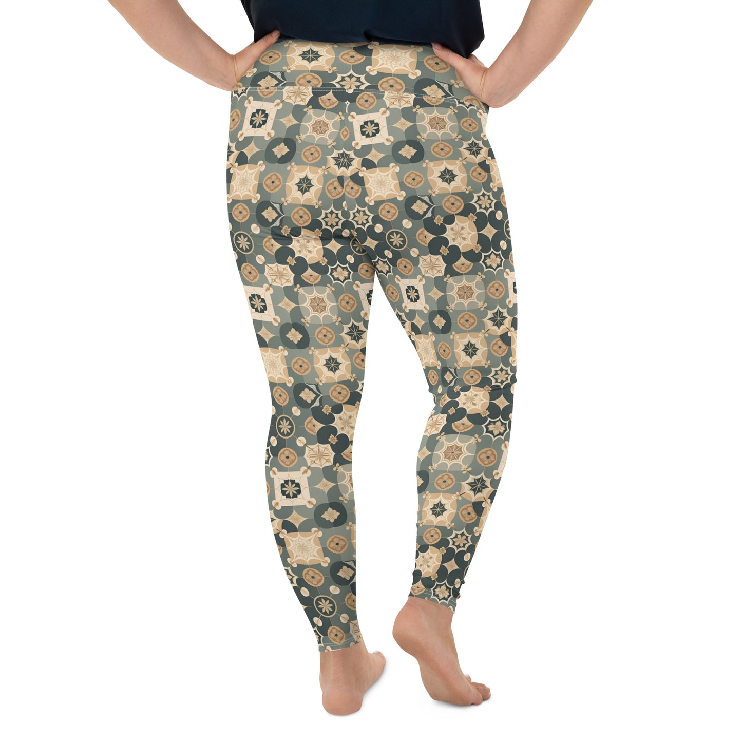 All-Over Print Plus Size Leggings