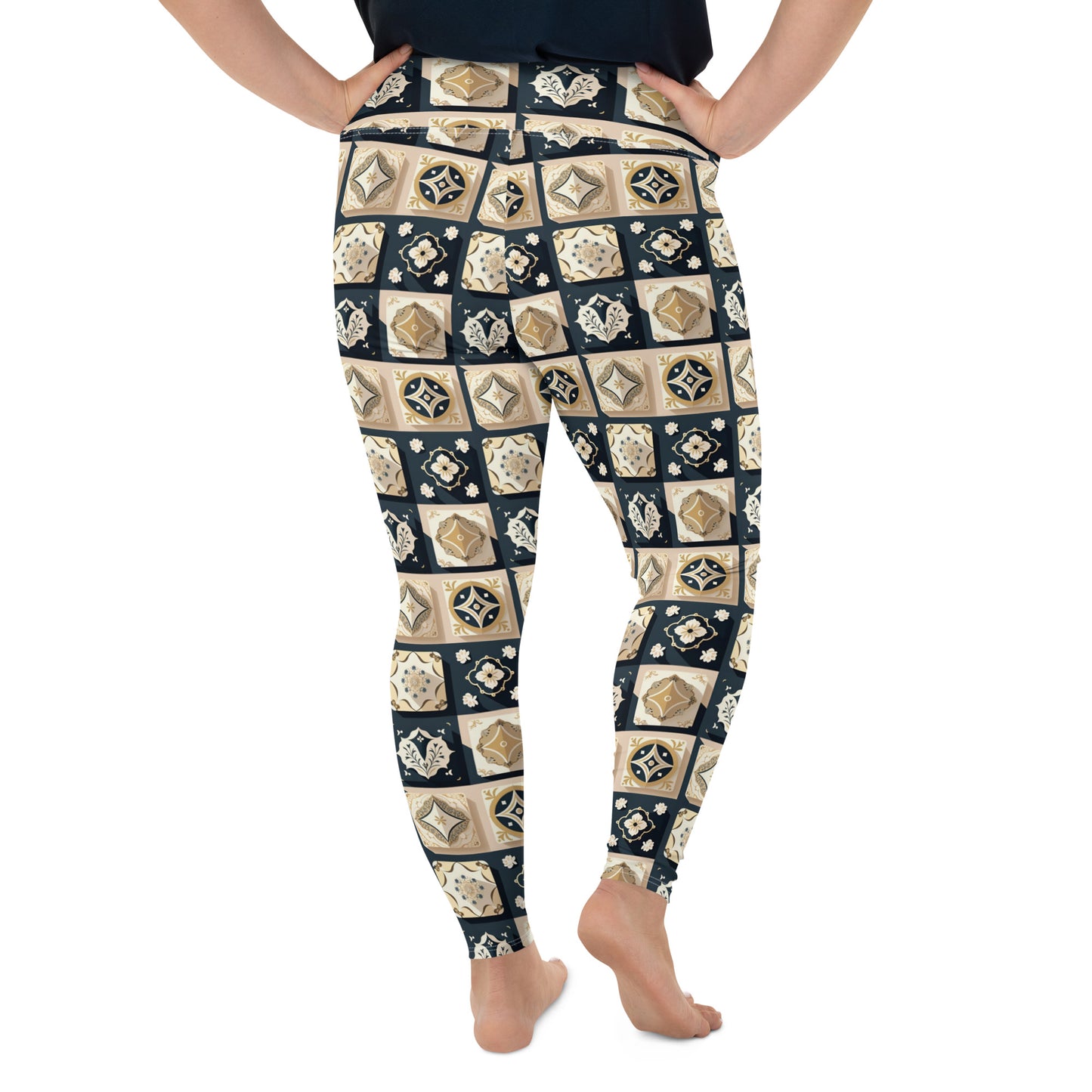 All-Over Print Plus Size Leggings