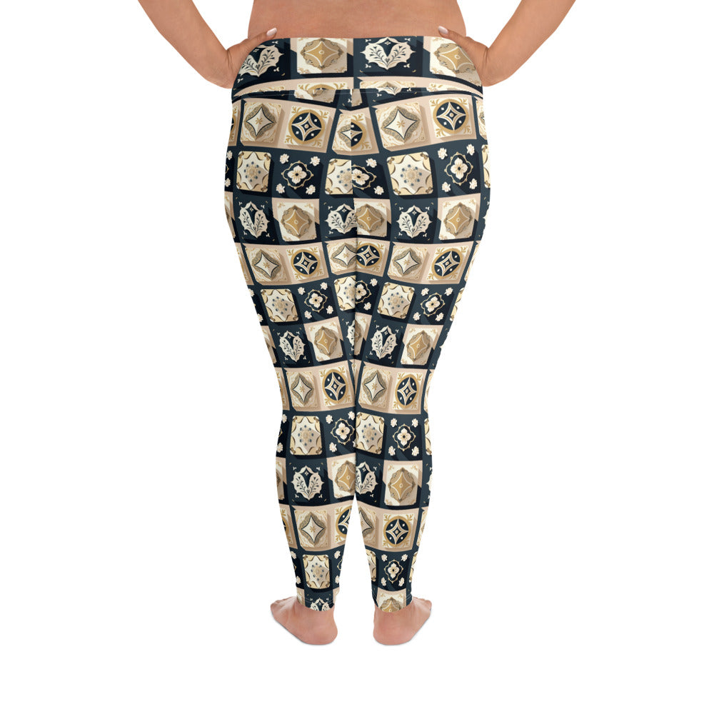 All-Over Print Plus Size Leggings