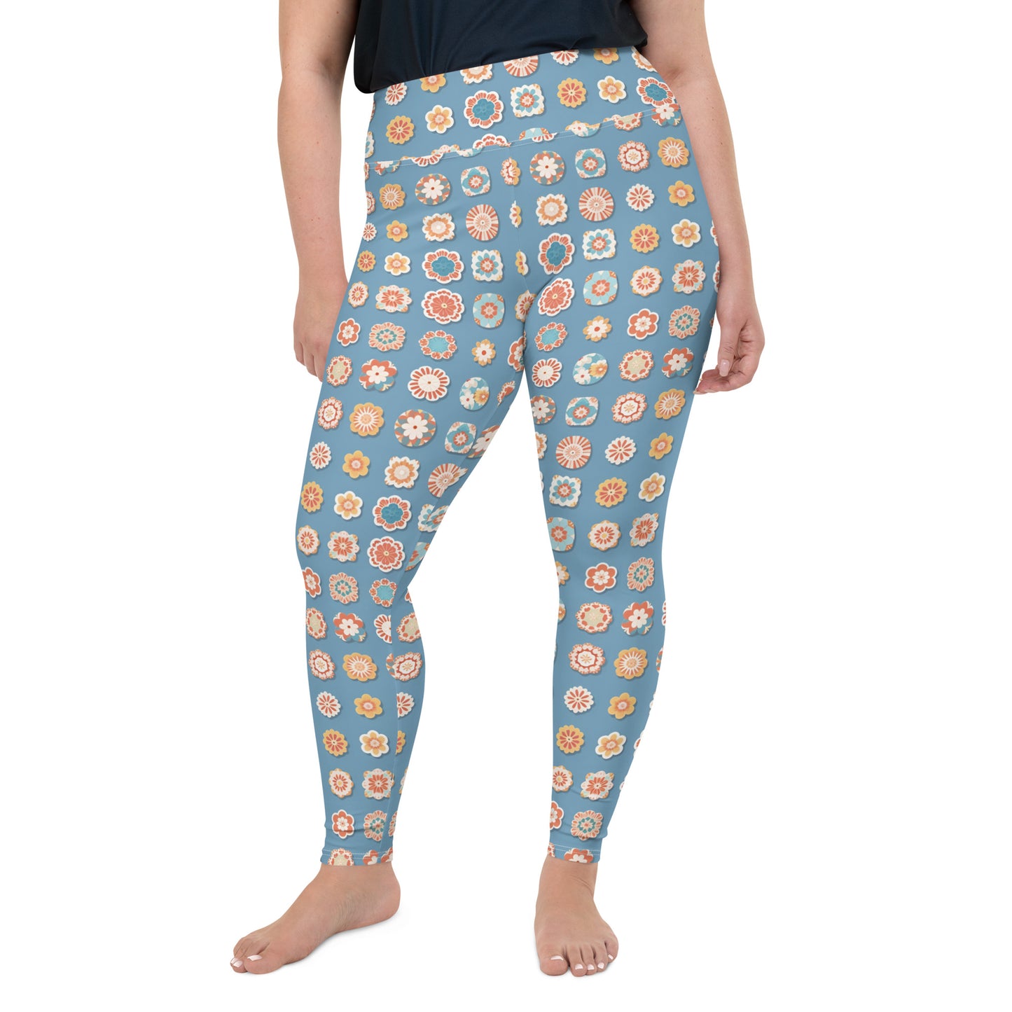 All-Over Print Plus Size Leggings