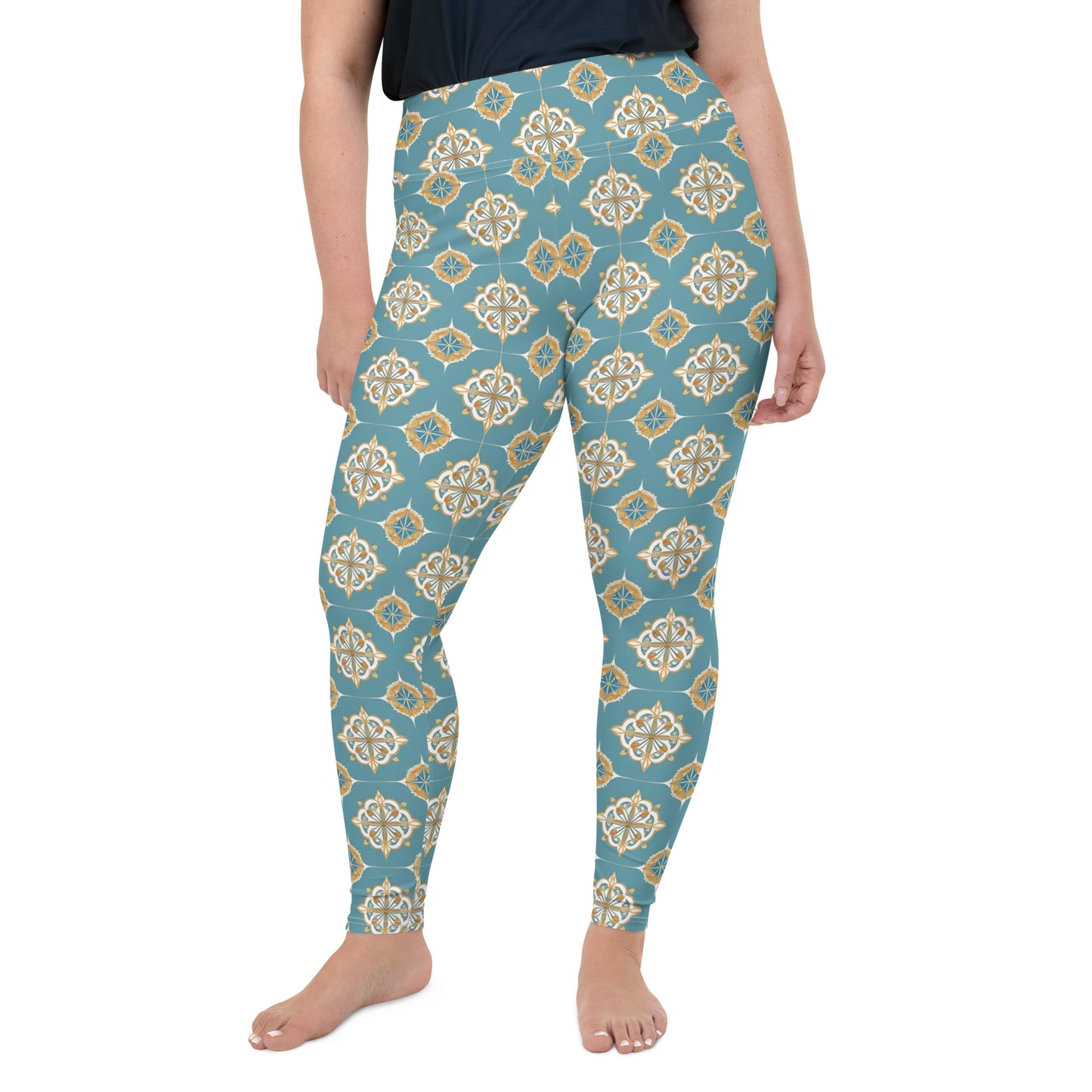 All-Over Print Plus Size Leggings