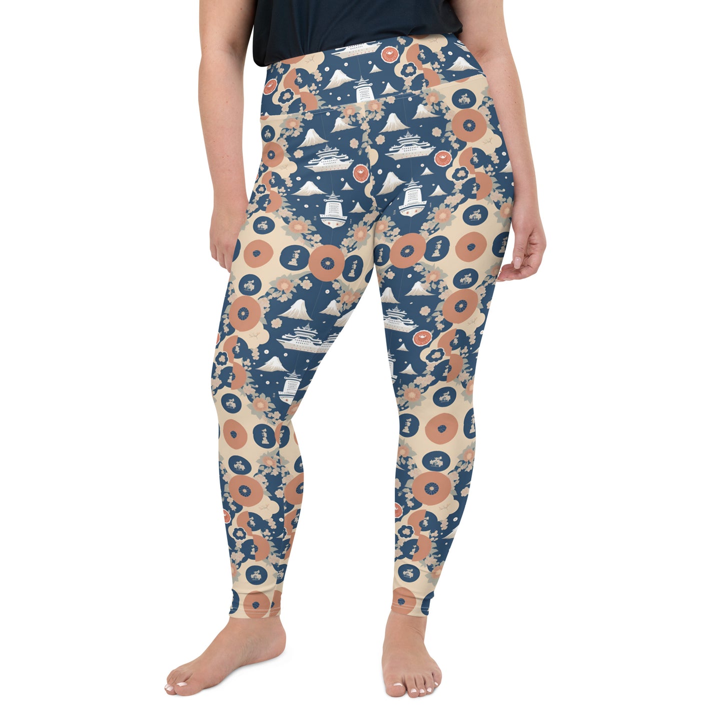 All-Over Print Plus Size Leggings