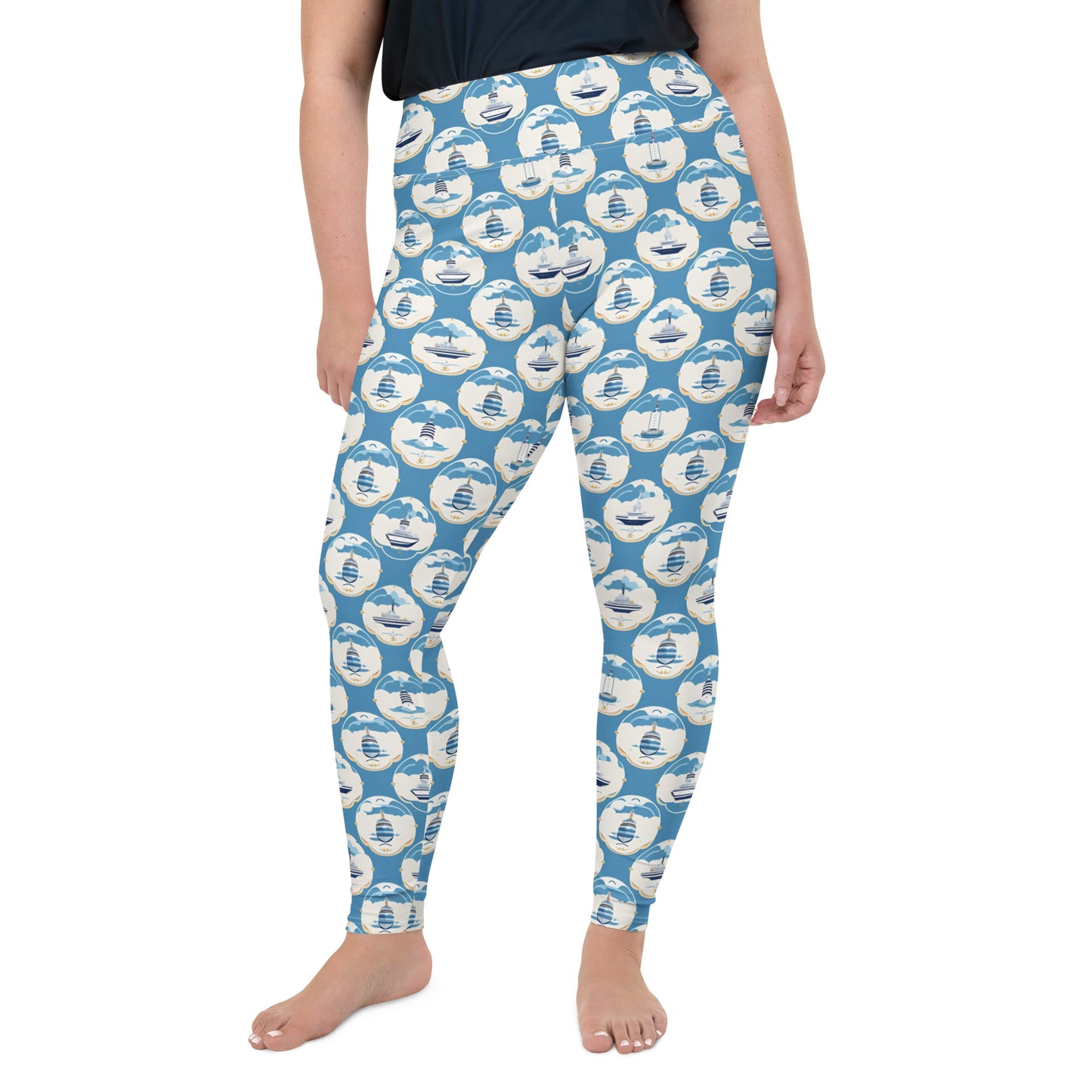 All-Over Print Plus Size Leggings