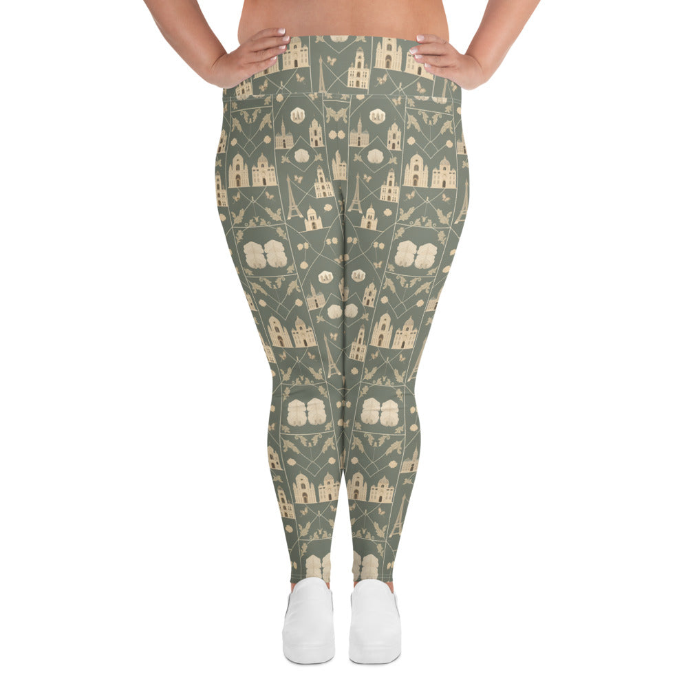 All-Over Print Plus Size Leggings