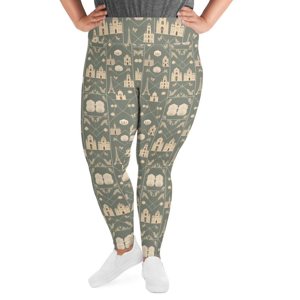 All-Over Print Plus Size Leggings