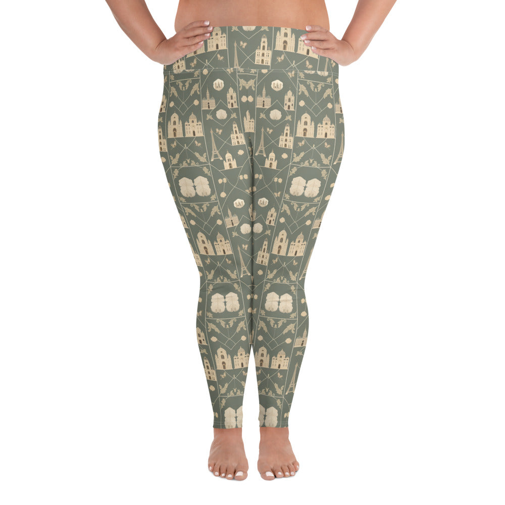 All-Over Print Plus Size Leggings