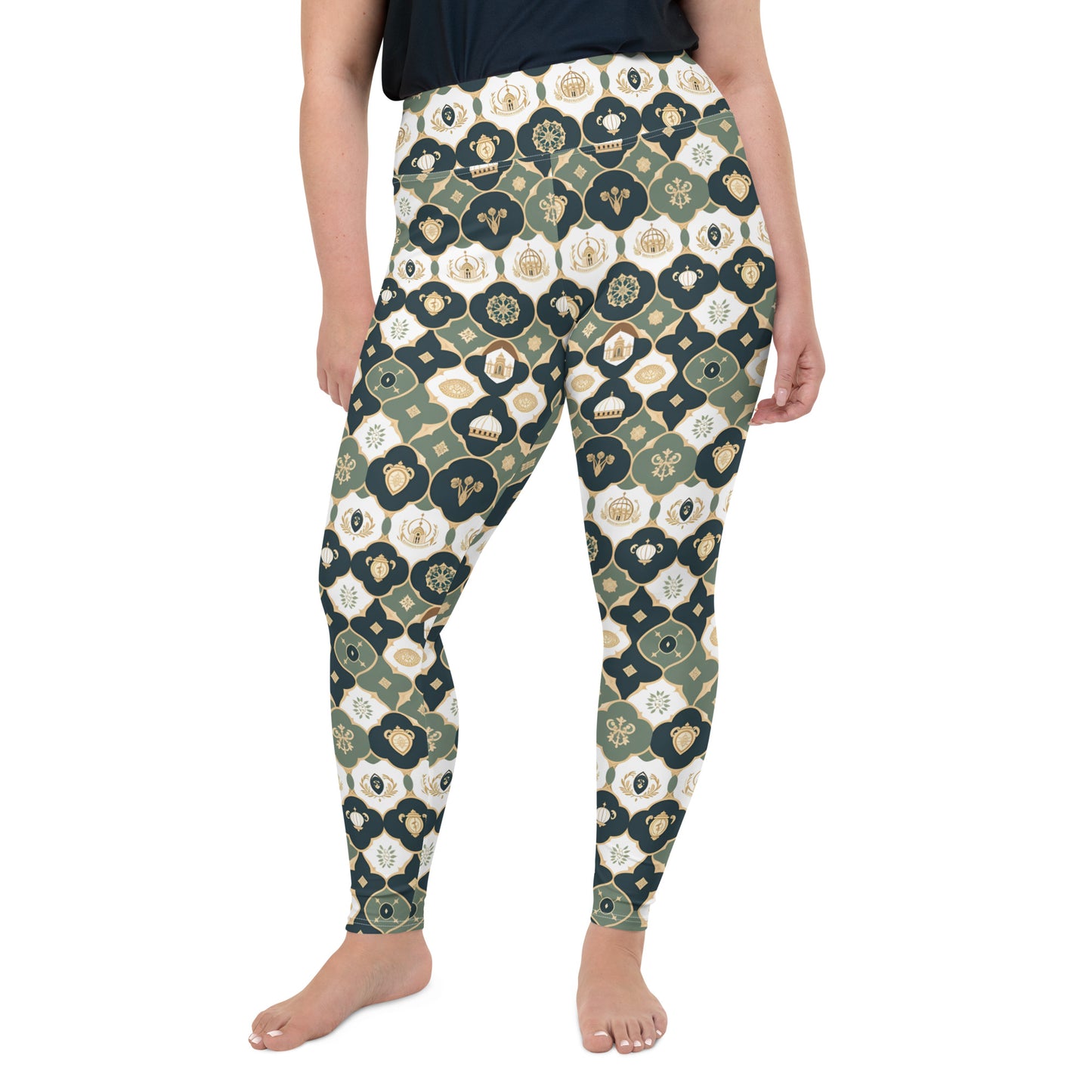 All-Over Print Plus Size Leggings