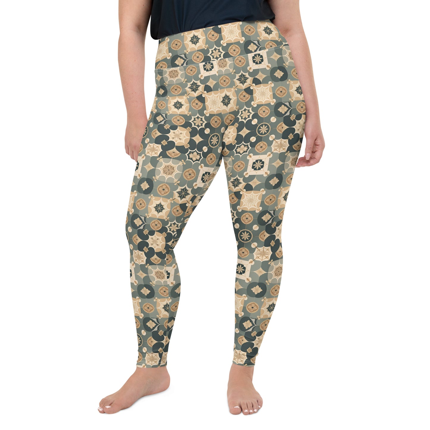 All-Over Print Plus Size Leggings