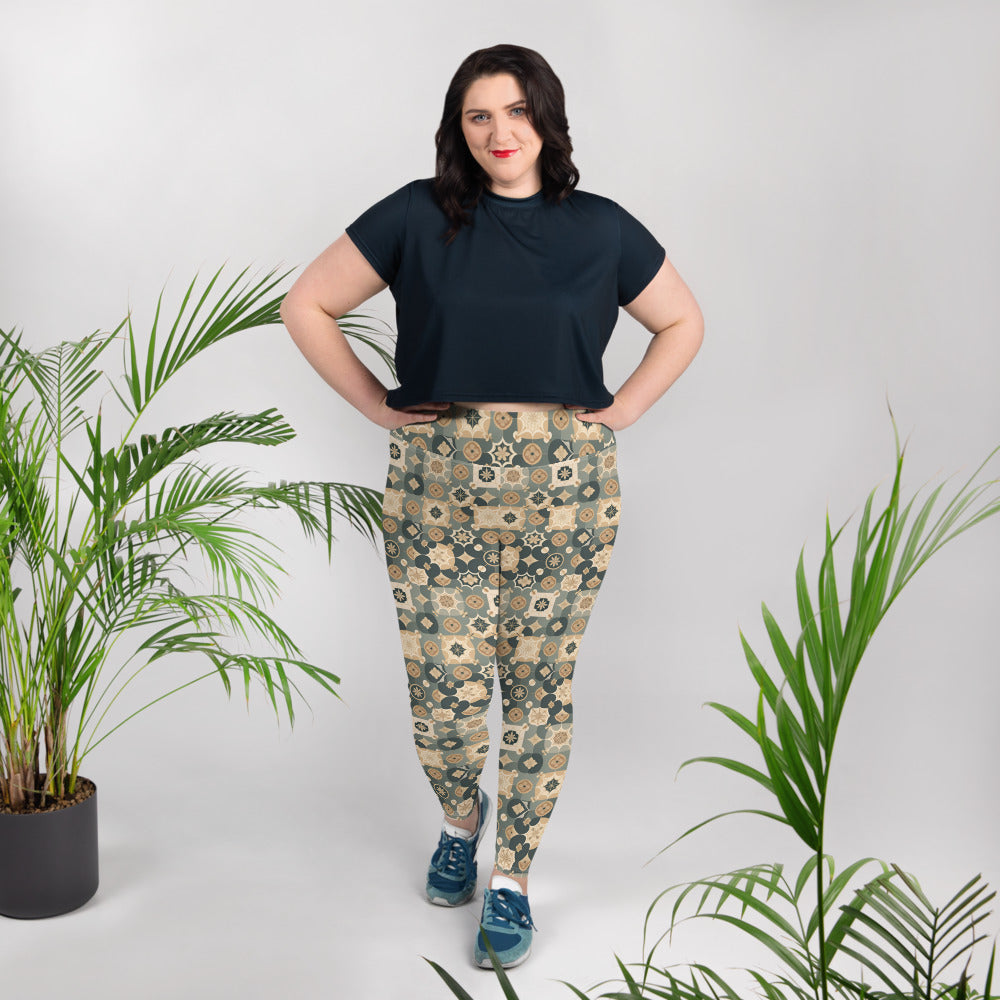 All-Over Print Plus Size Leggings