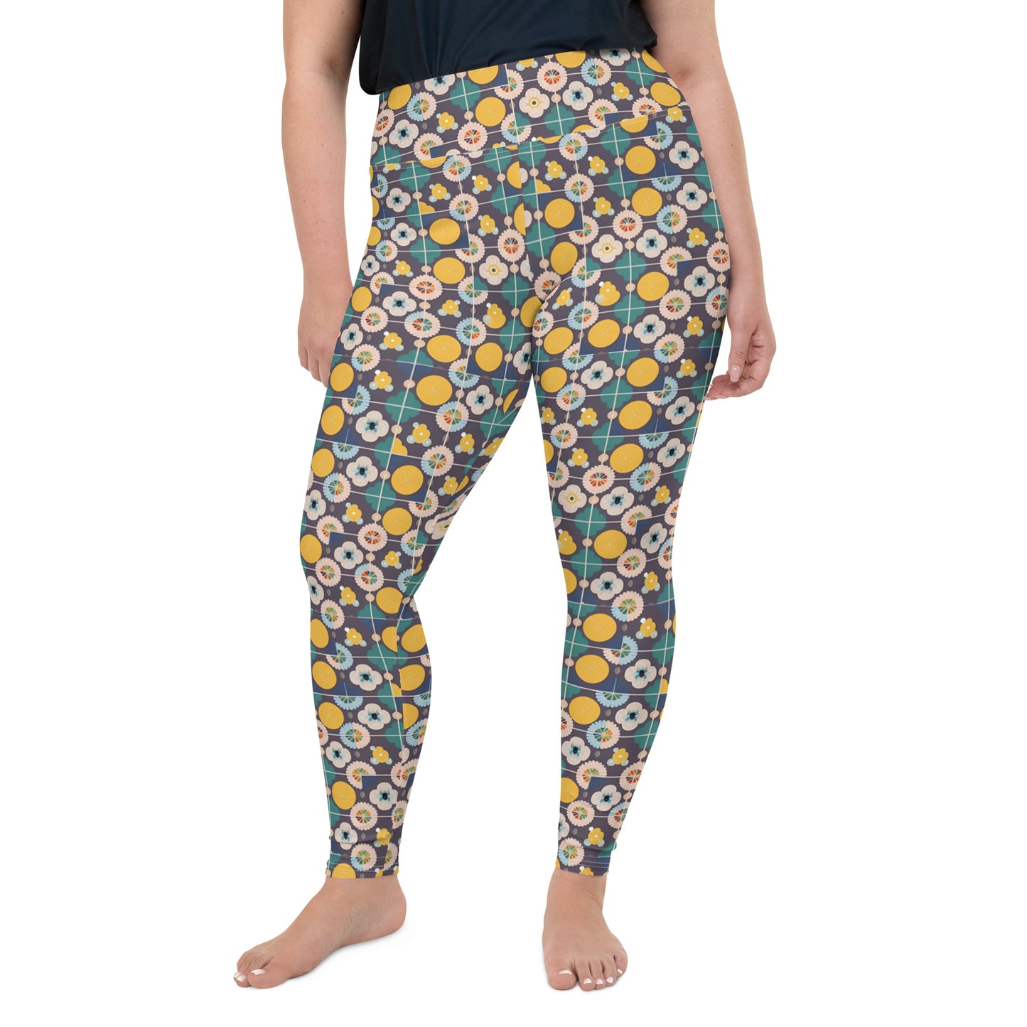 All-Over Print Plus Size Leggings