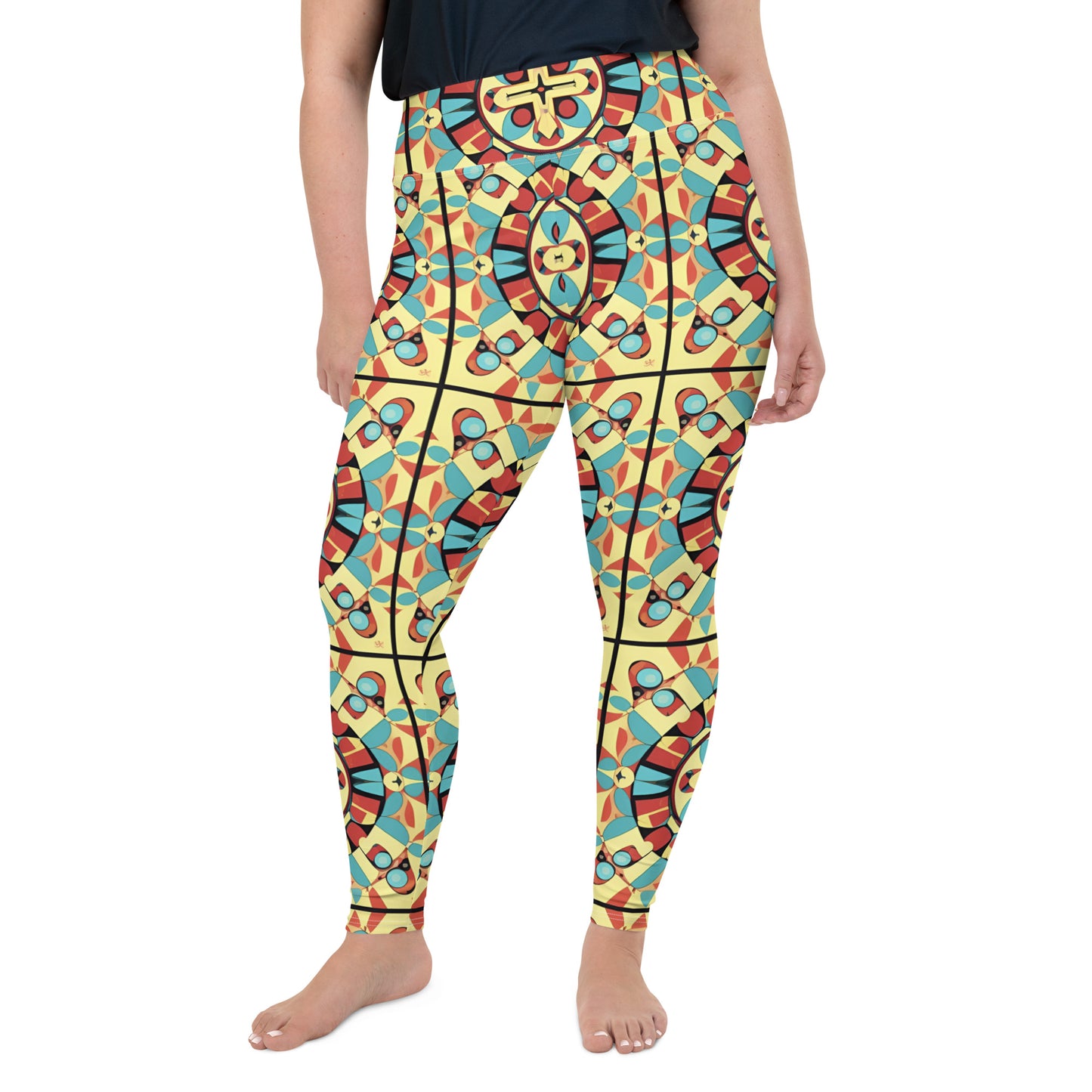 All-Over Print Plus Size Leggings