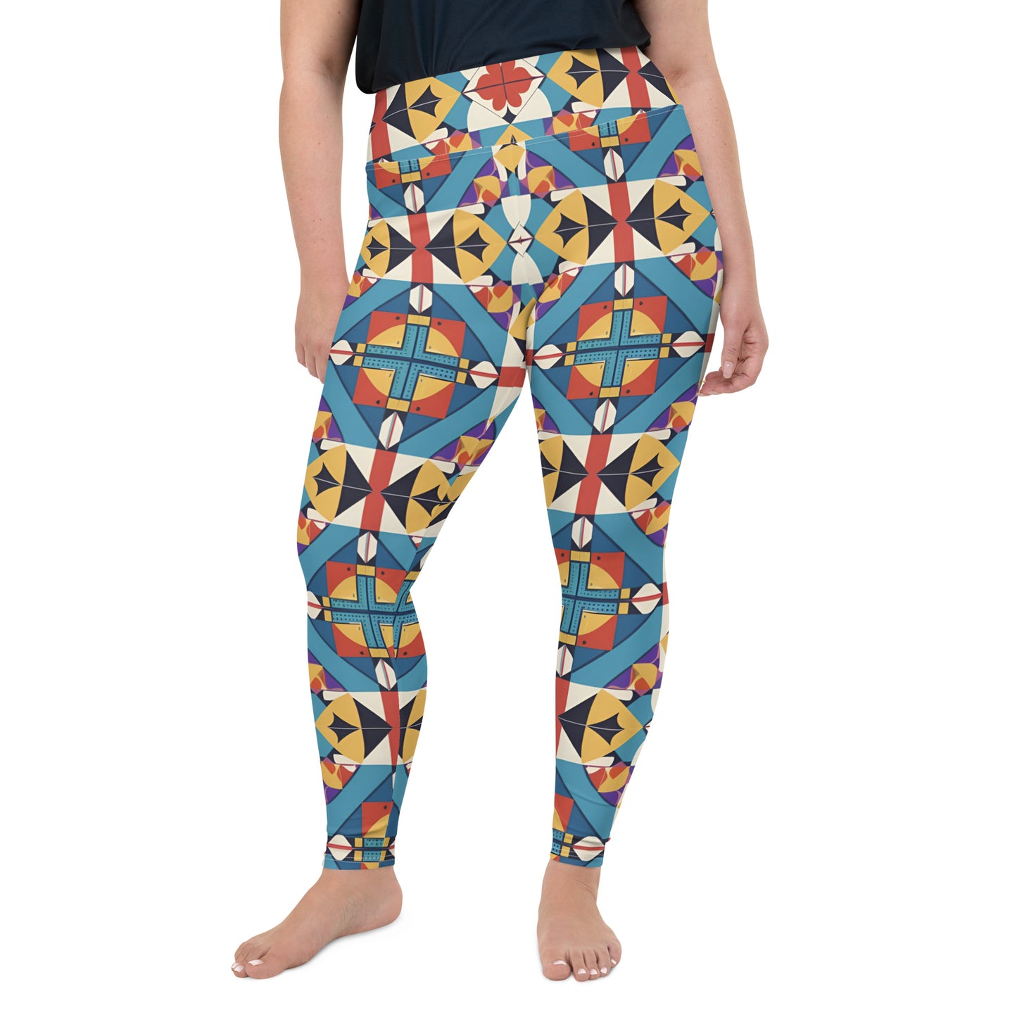 All-Over Print Plus Size Leggings