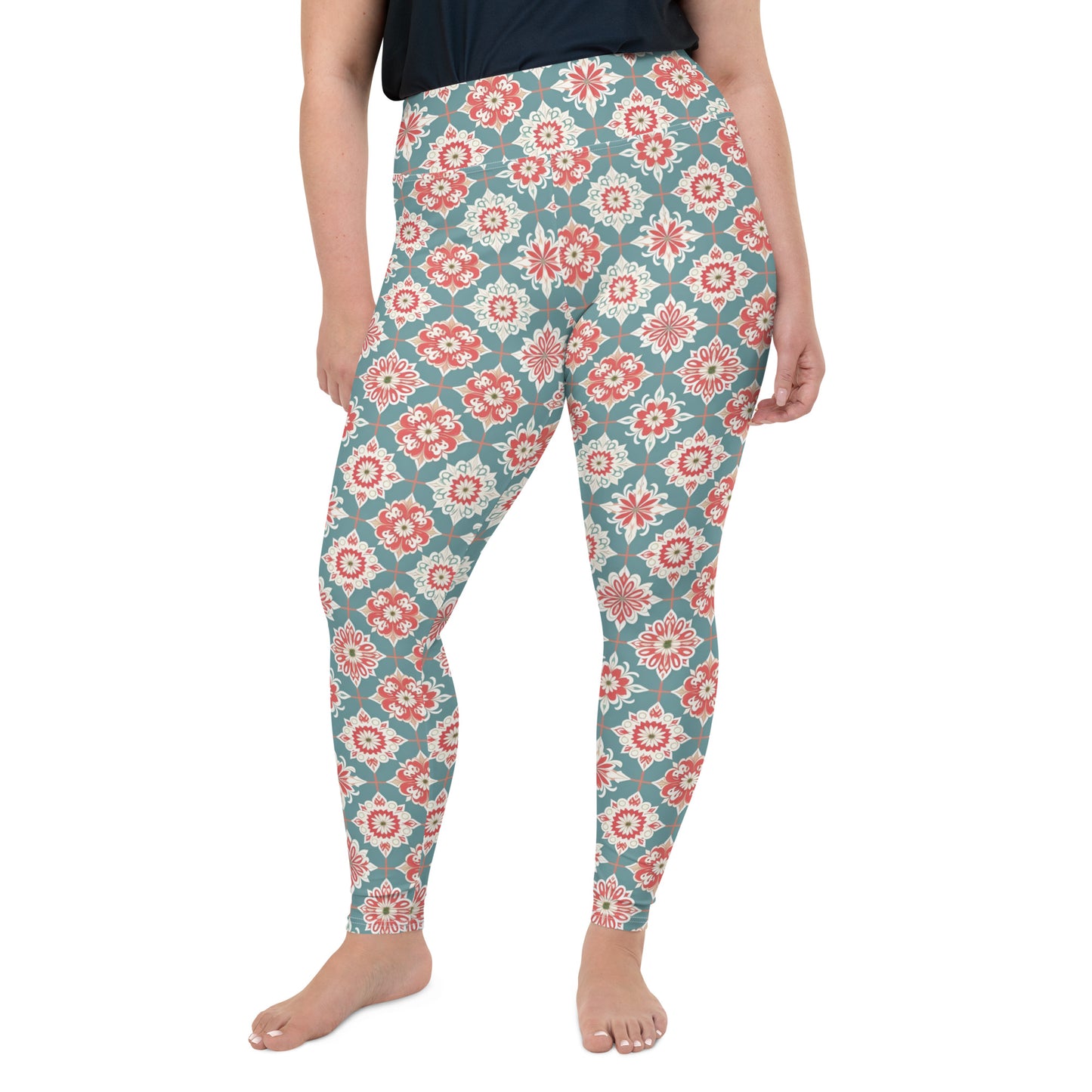 All-Over Print Plus Size Leggings